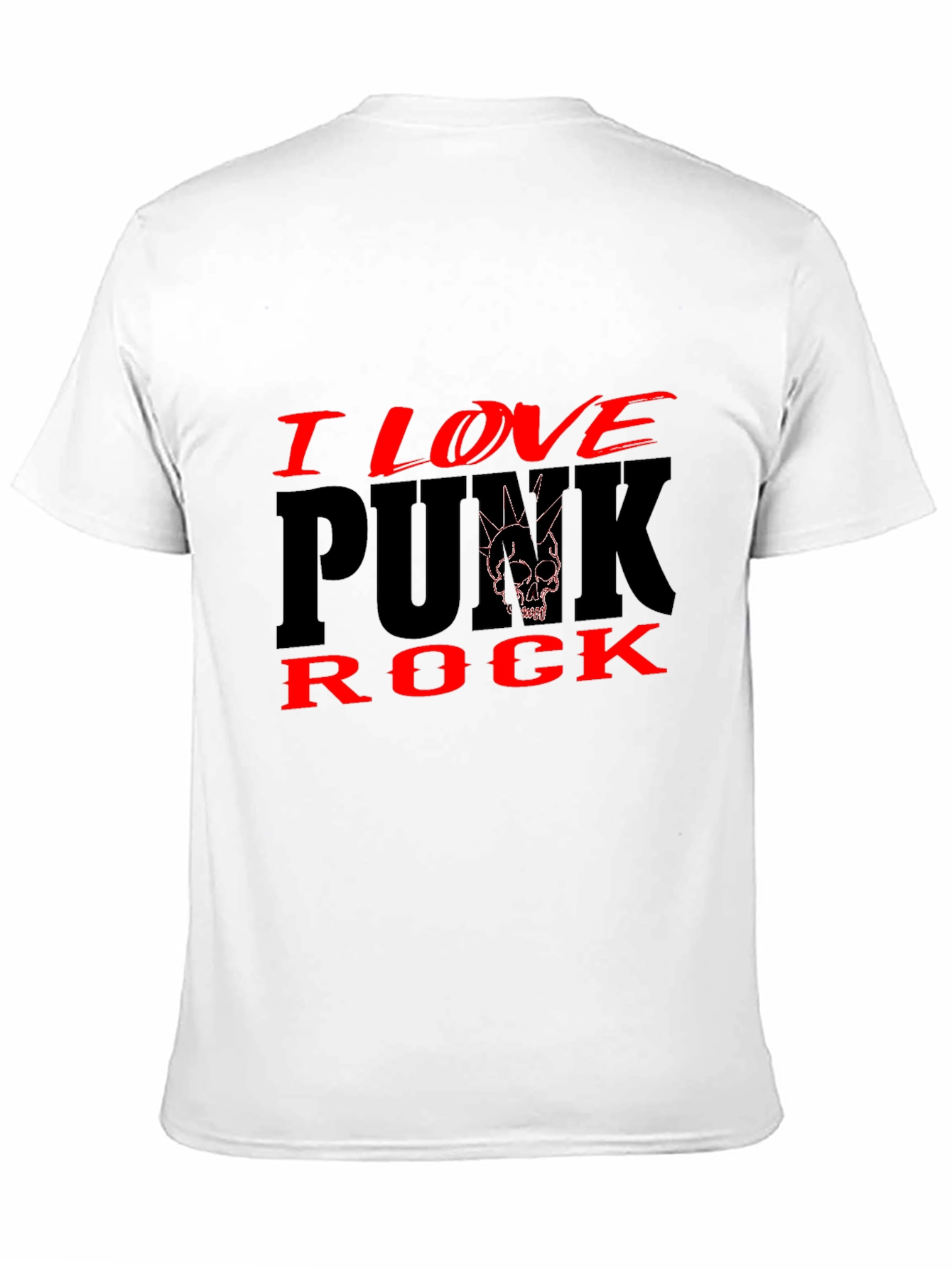 I Love Punk Rock Black Graphic Tee