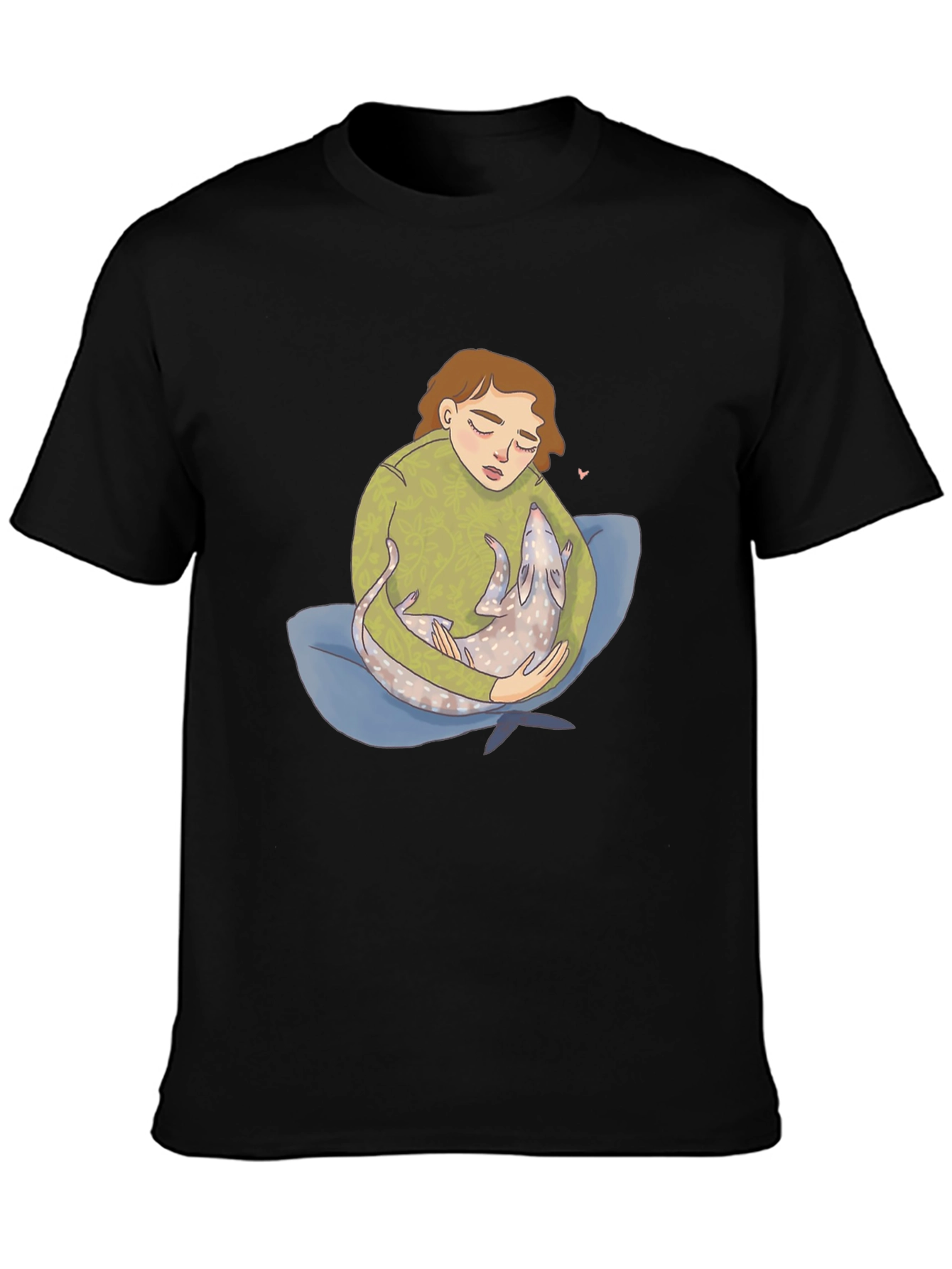 Comfort Print Tee - Girl & Pet