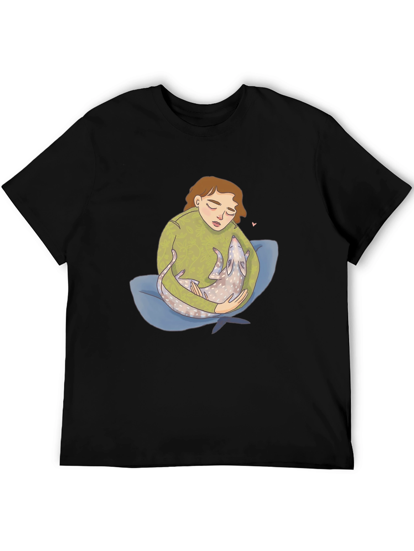 Comfort Print Tee - Girl & Pet