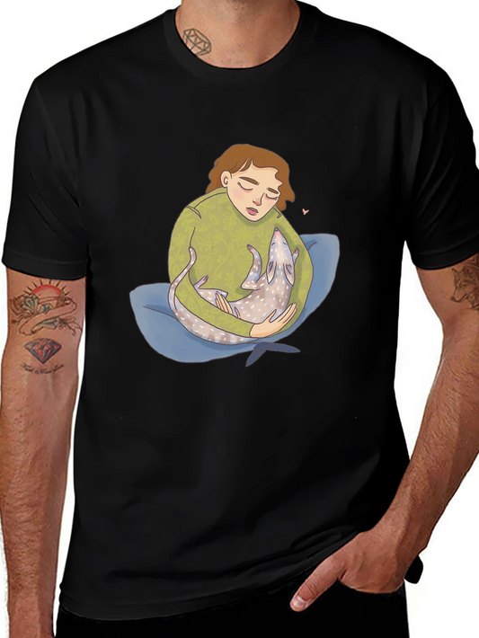 Comfort Print Tee - Girl & Pet