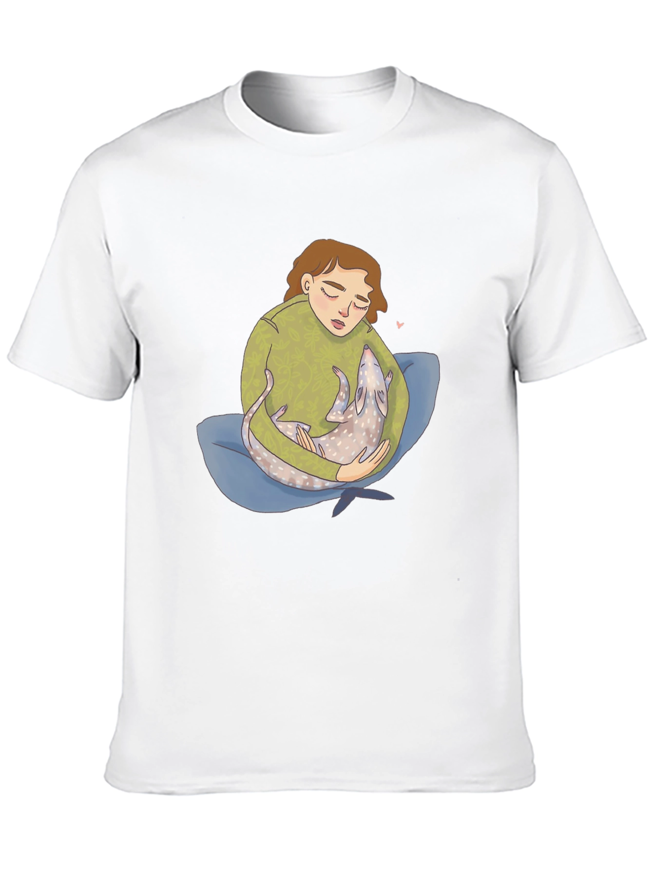 Comfort Print Tee - Girl & Pet