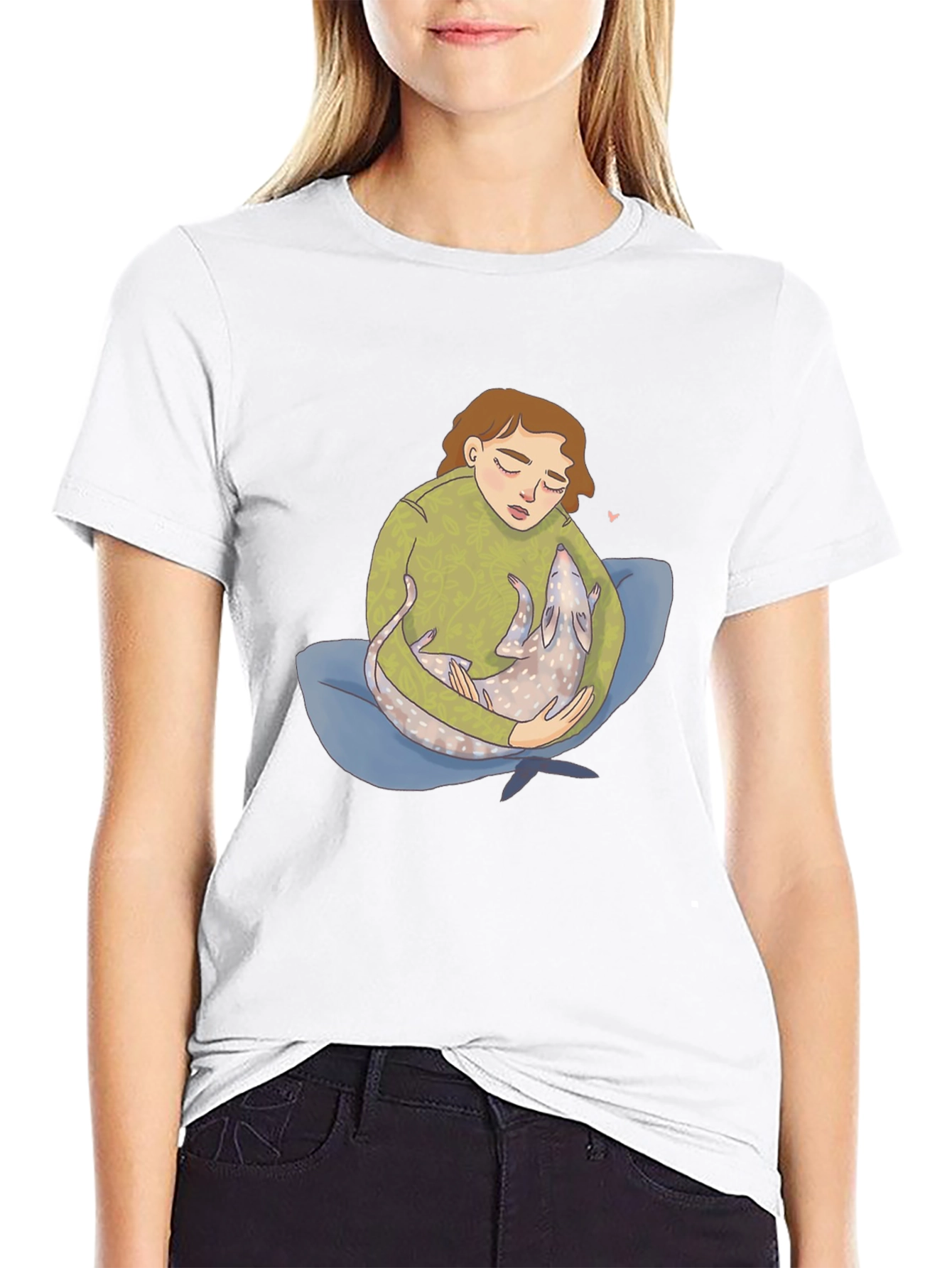 Comfort Print Tee - Girl & Pet