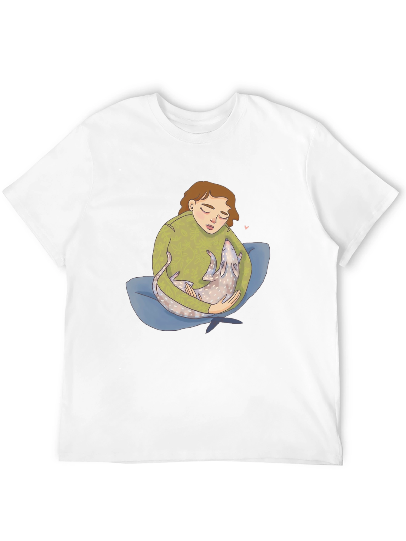 Comfort Print Tee - Girl & Pet