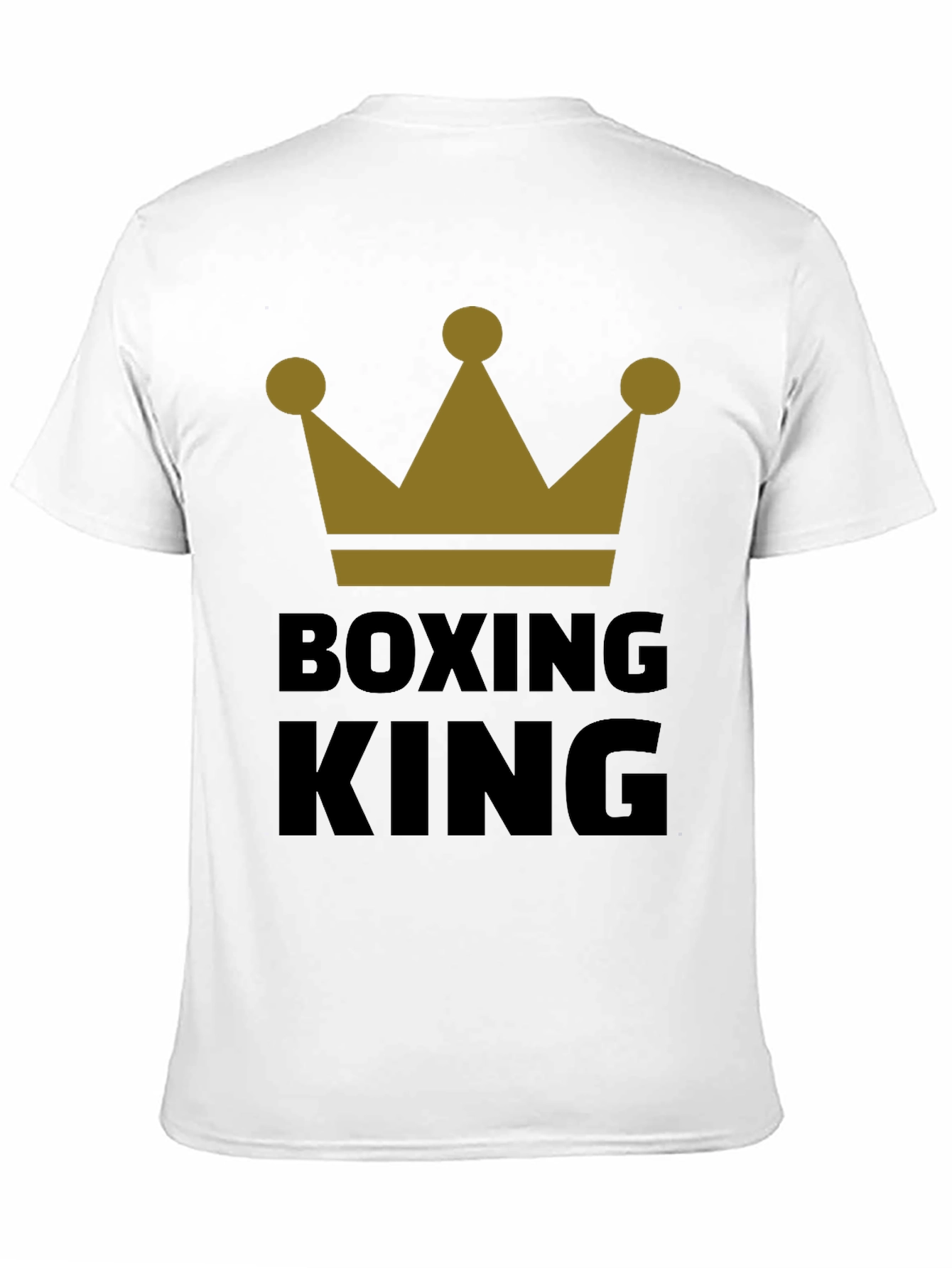 Boxing King Crown Graphic Tee - Black