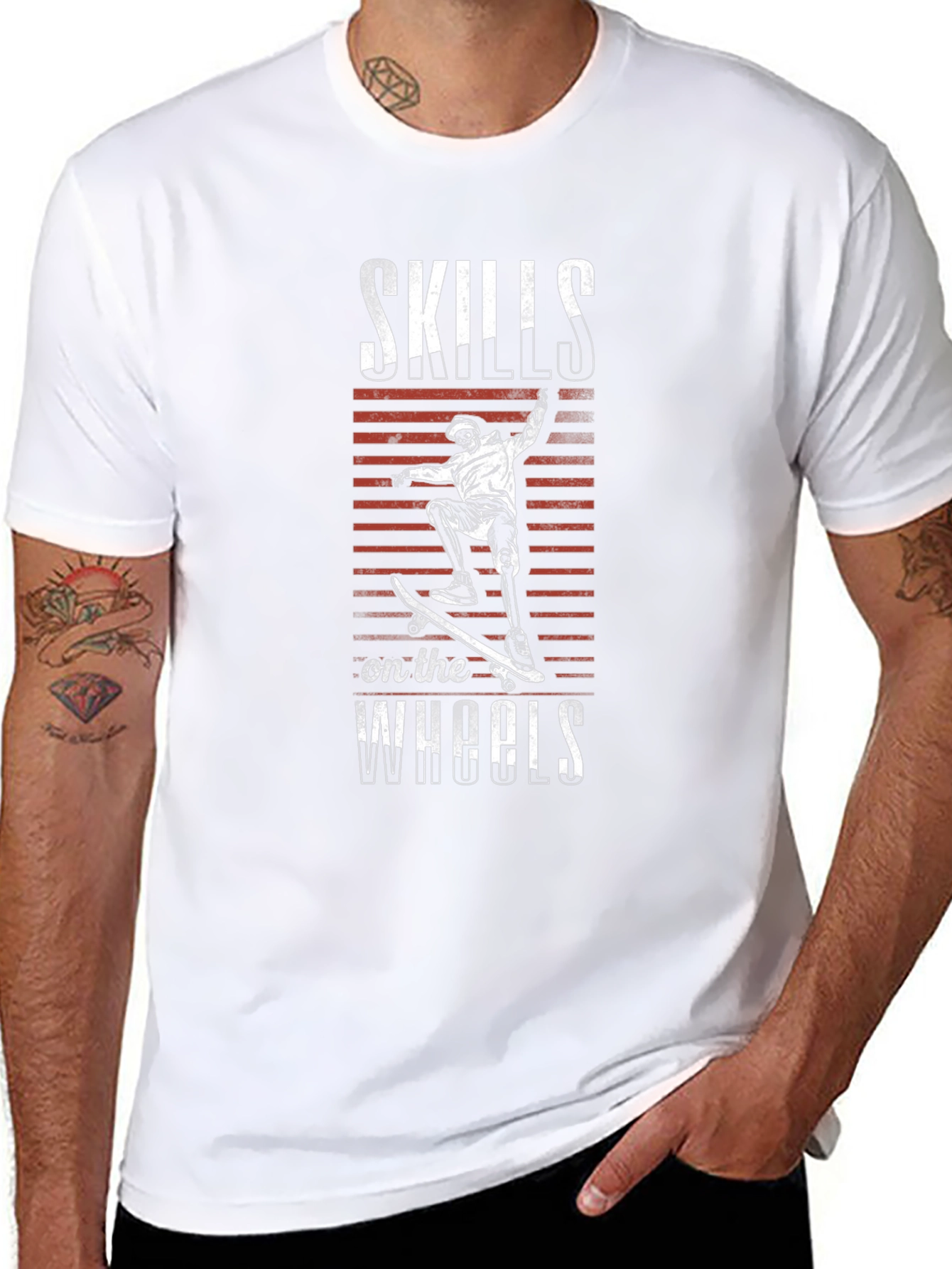 Skills on the Wheels Graphic Tee - Black