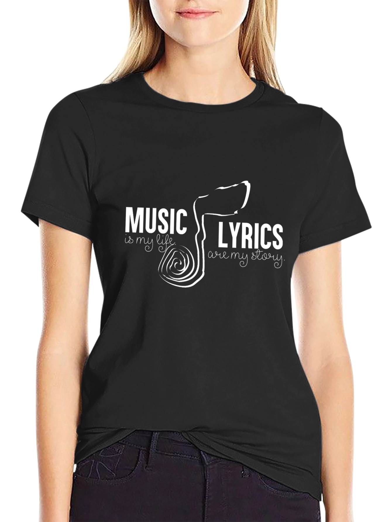 Music Lyrics T-Shirt -  Musicians Tee