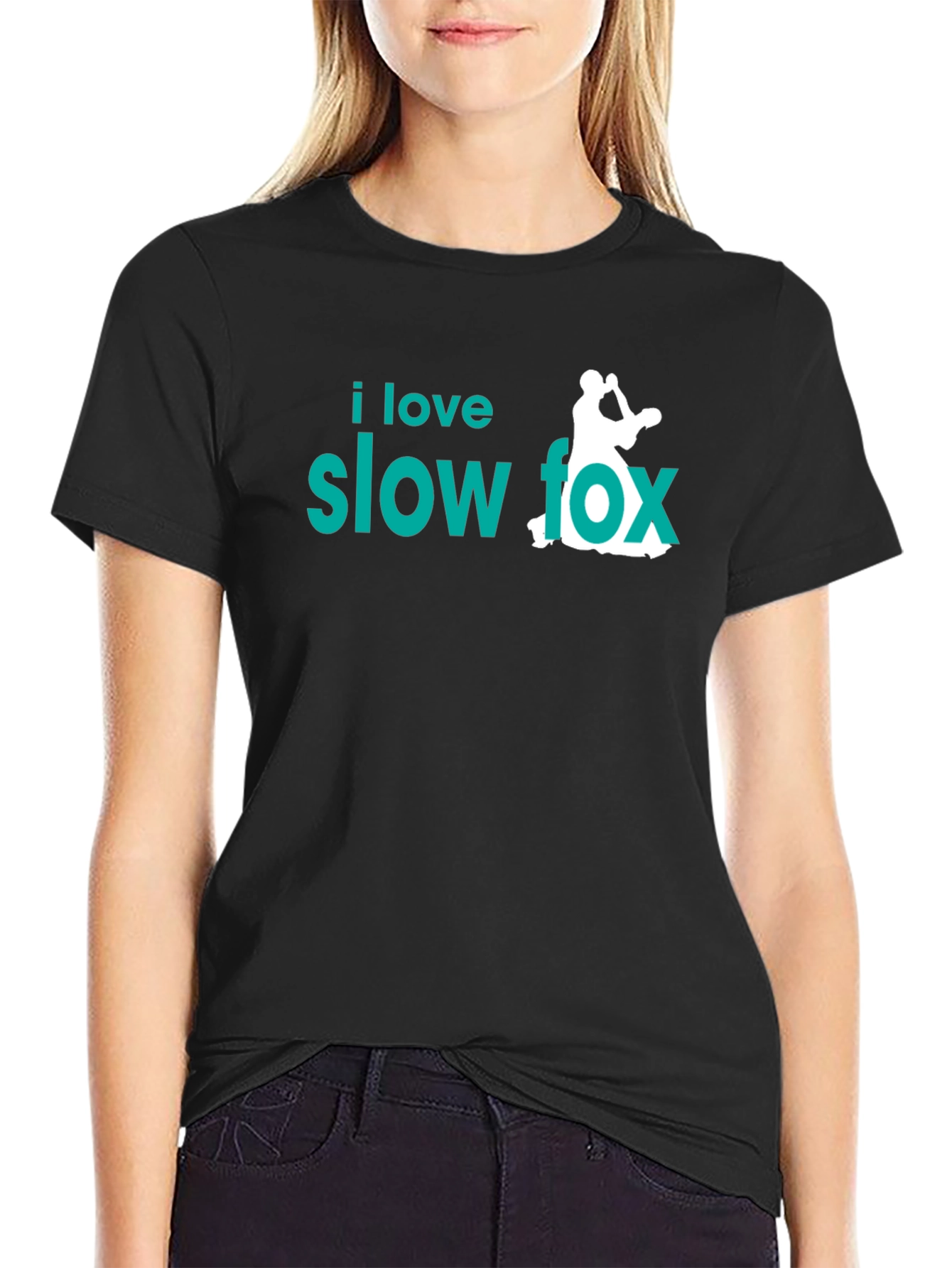 I Love Slow Fox Dance T-Shirt - Black