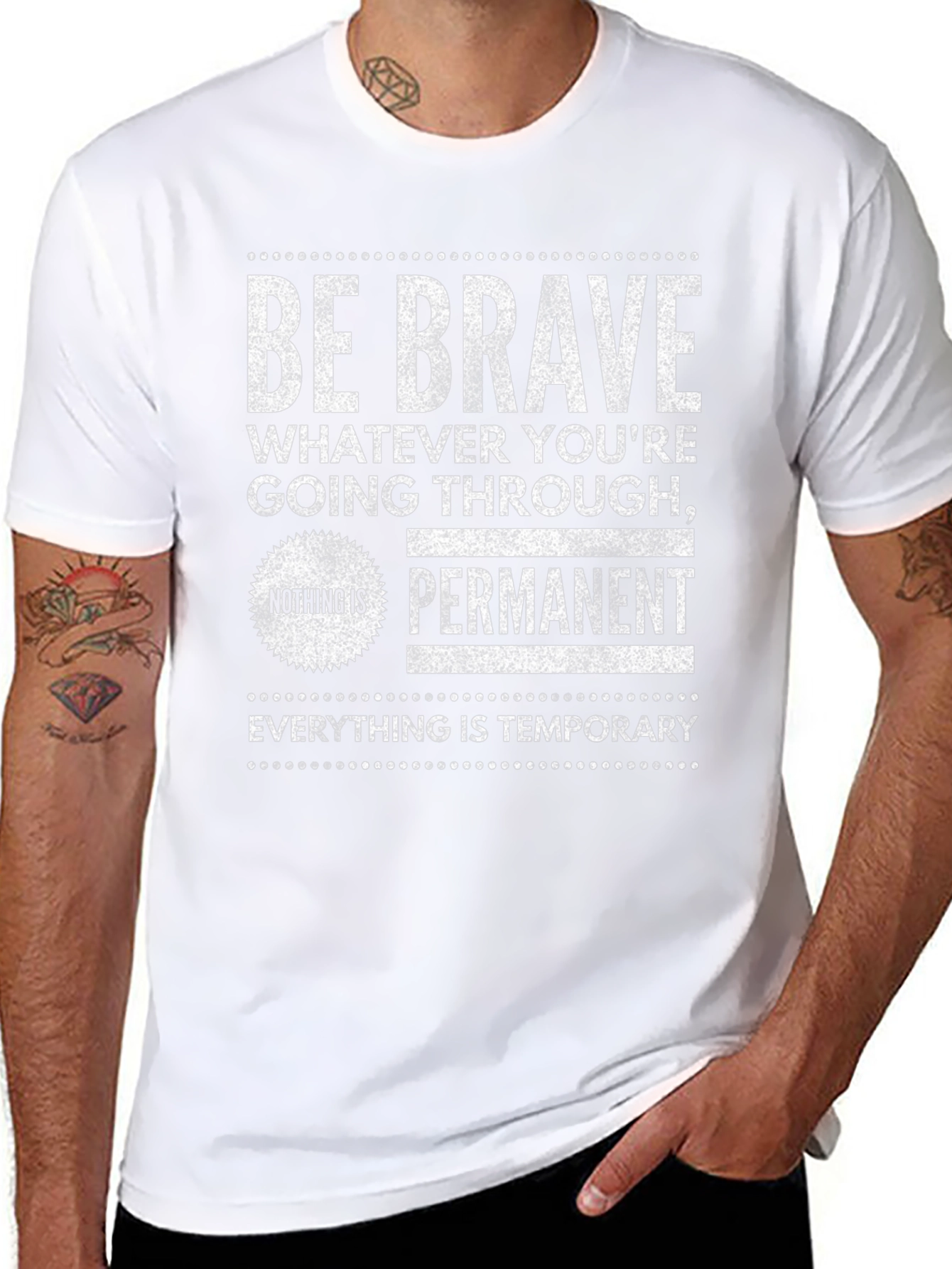 Be Brave Graphic Tee - Inspirational T-Shirt