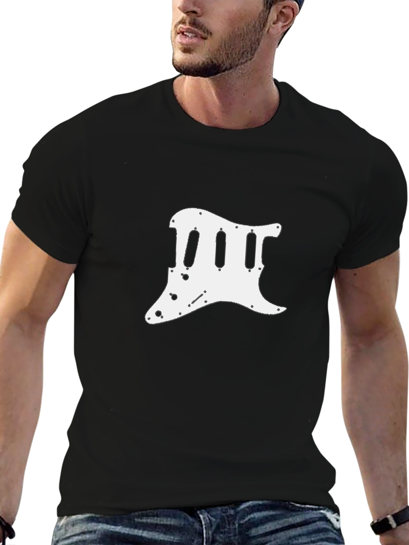 Guitar Pickguard Graphic Tee - Musicians Style