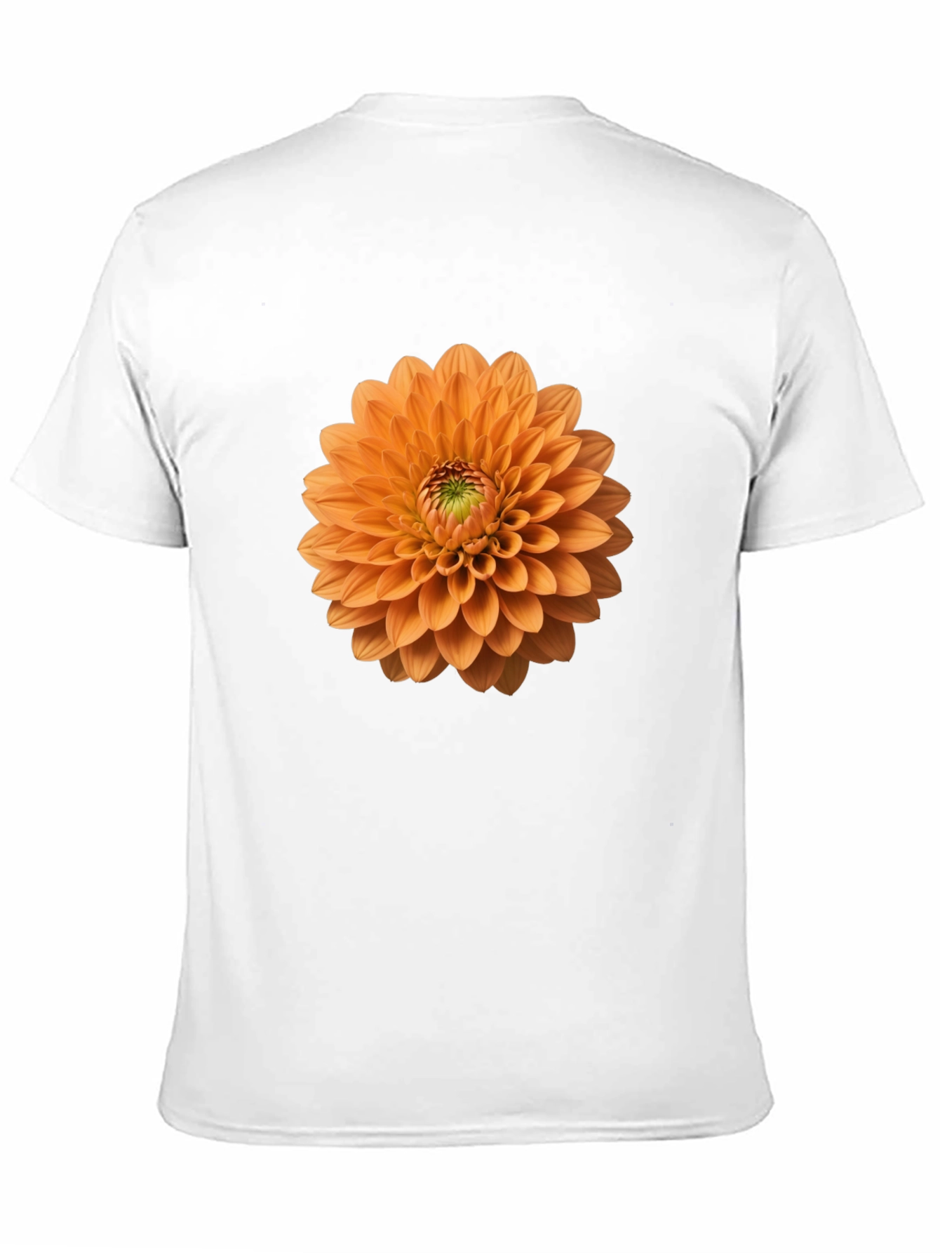 Floral Graphic Tee - Orange Dahlia Print