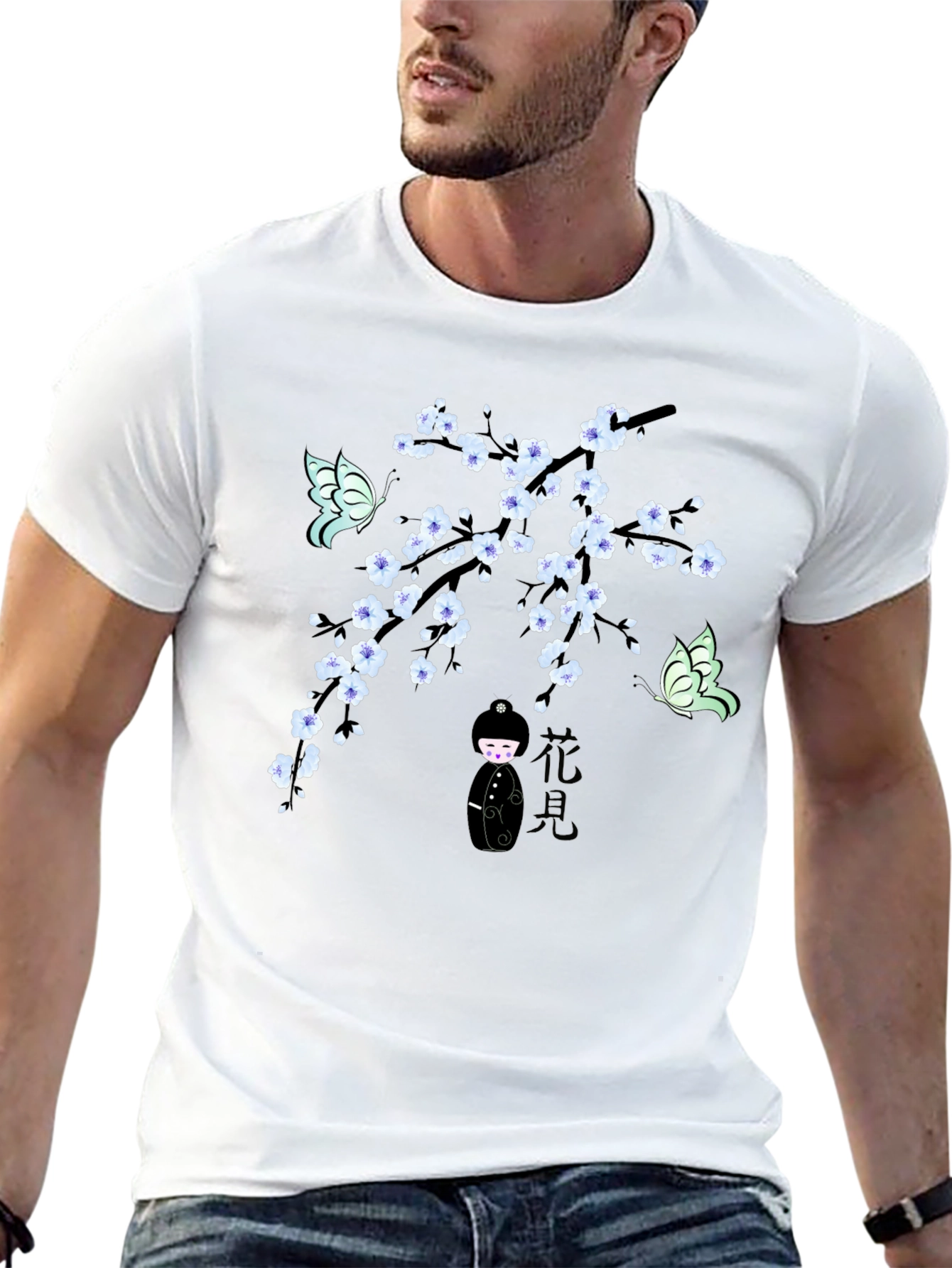 Cherry Blossom Butterfly T-Shirt