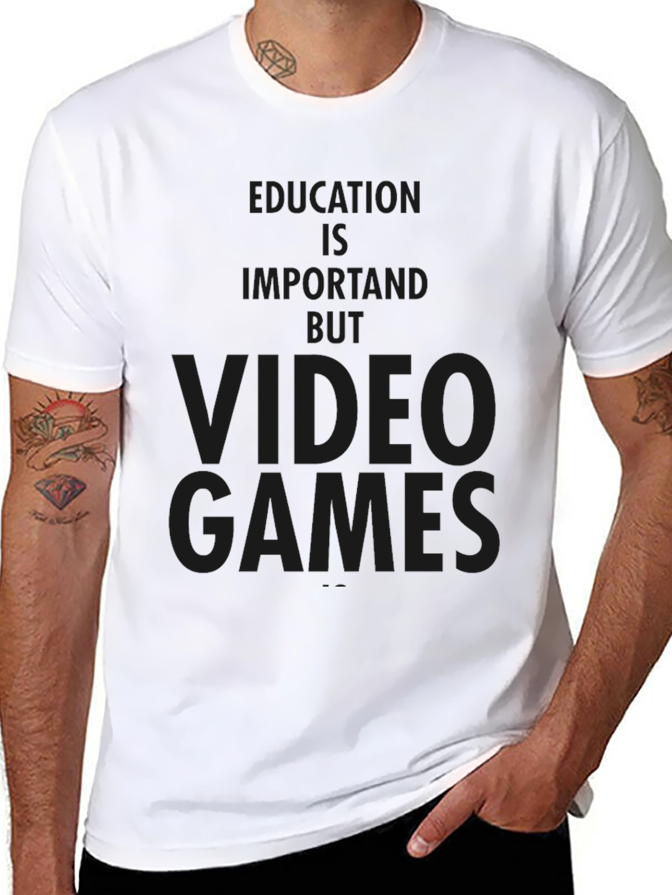 Video Games Tee - Education is Important But...
