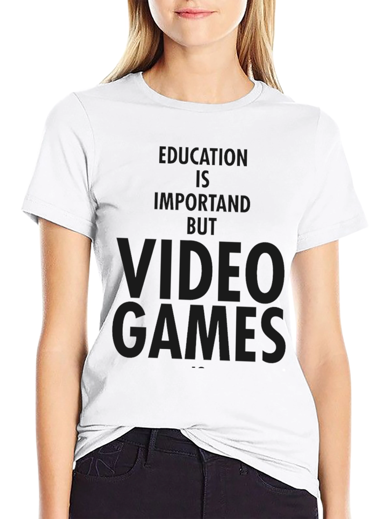 Video Games Tee - Education is Important But...