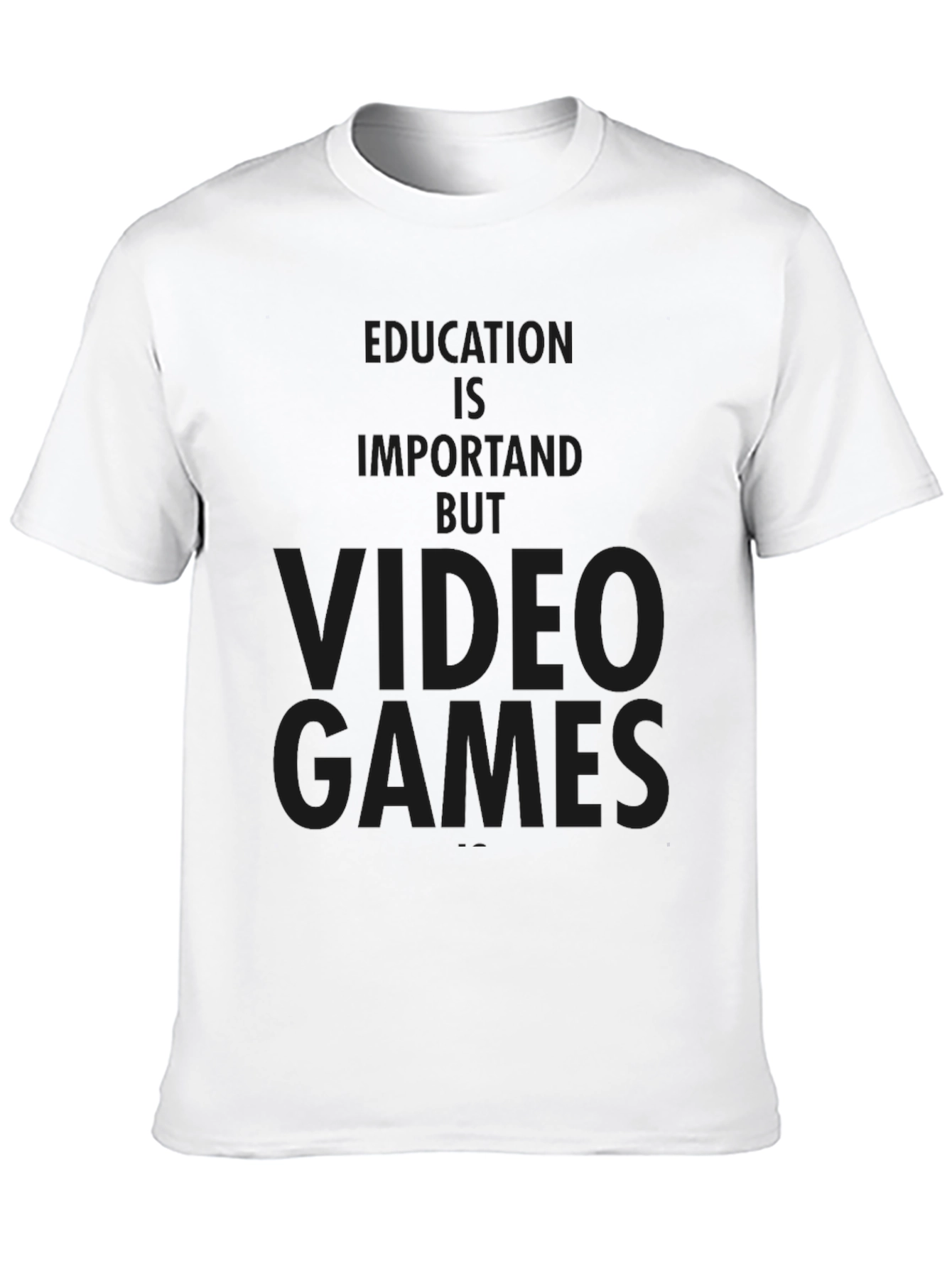 Video Games Tee - Education is Important But...