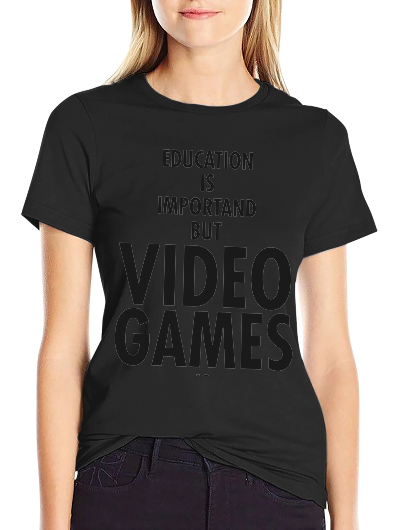 Video Games Tee - Education is Important But...