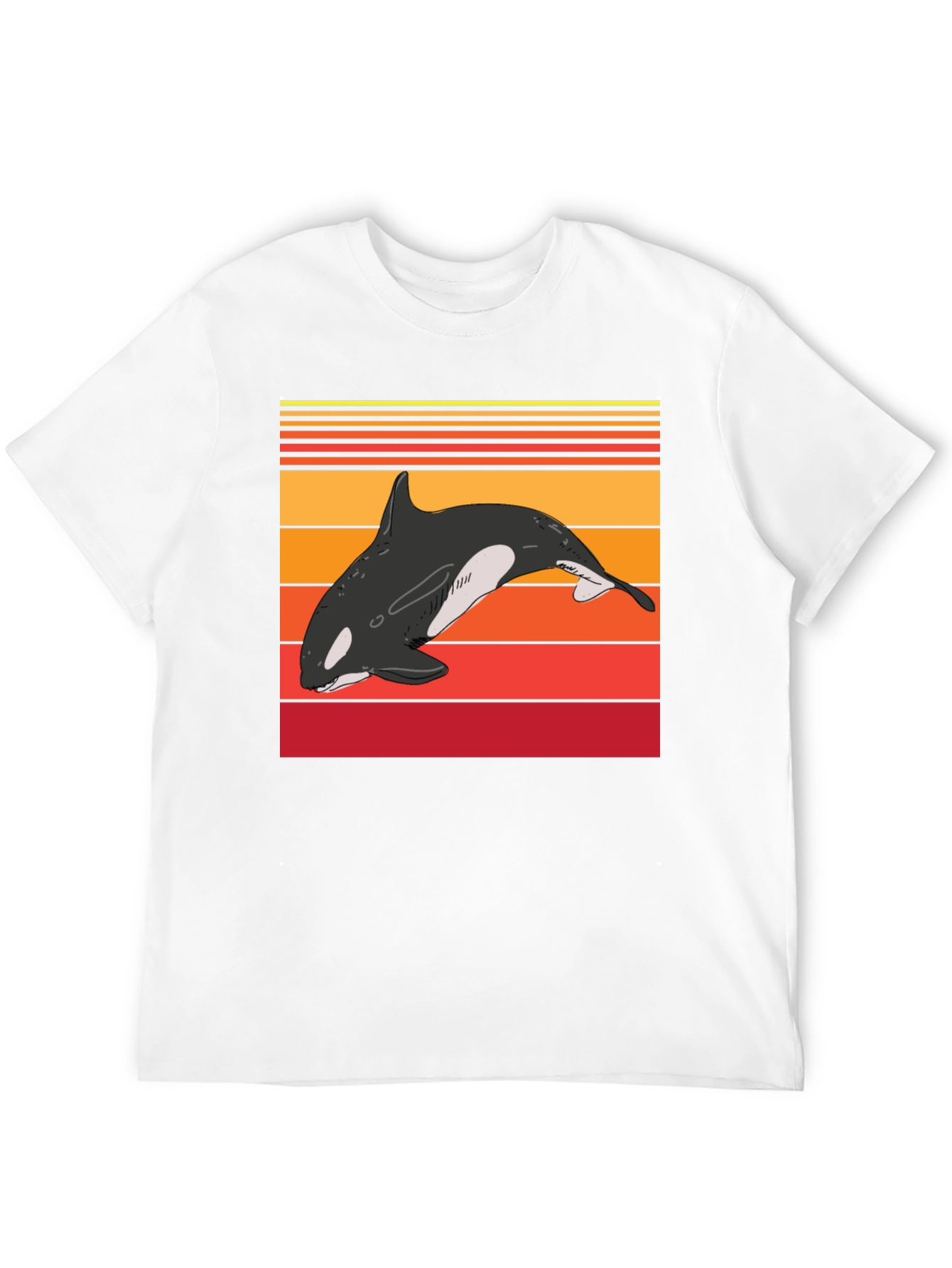 Orca Sunset Graphic T-Shirt