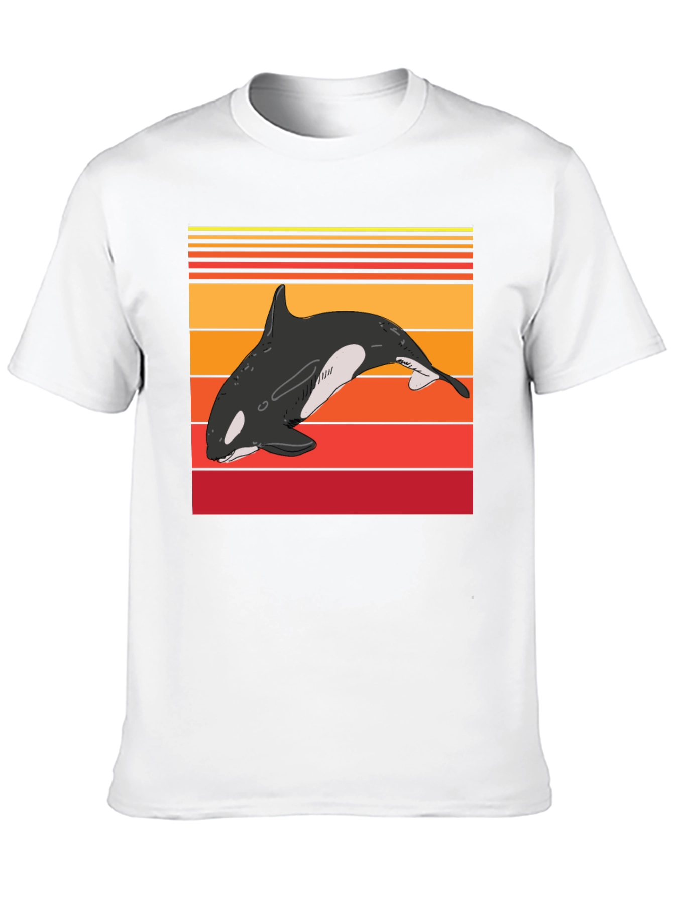 Orca Sunset Graphic T-Shirt
