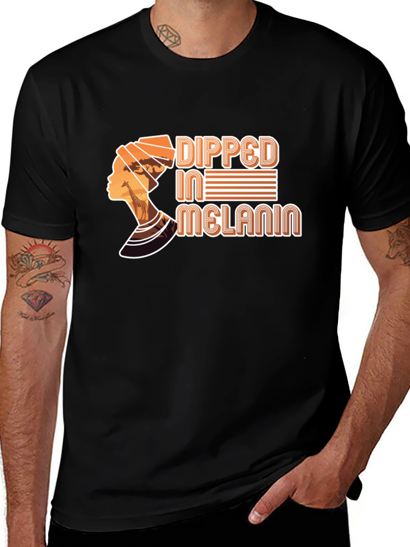 Dipped In Melanin T-Shirt - Black