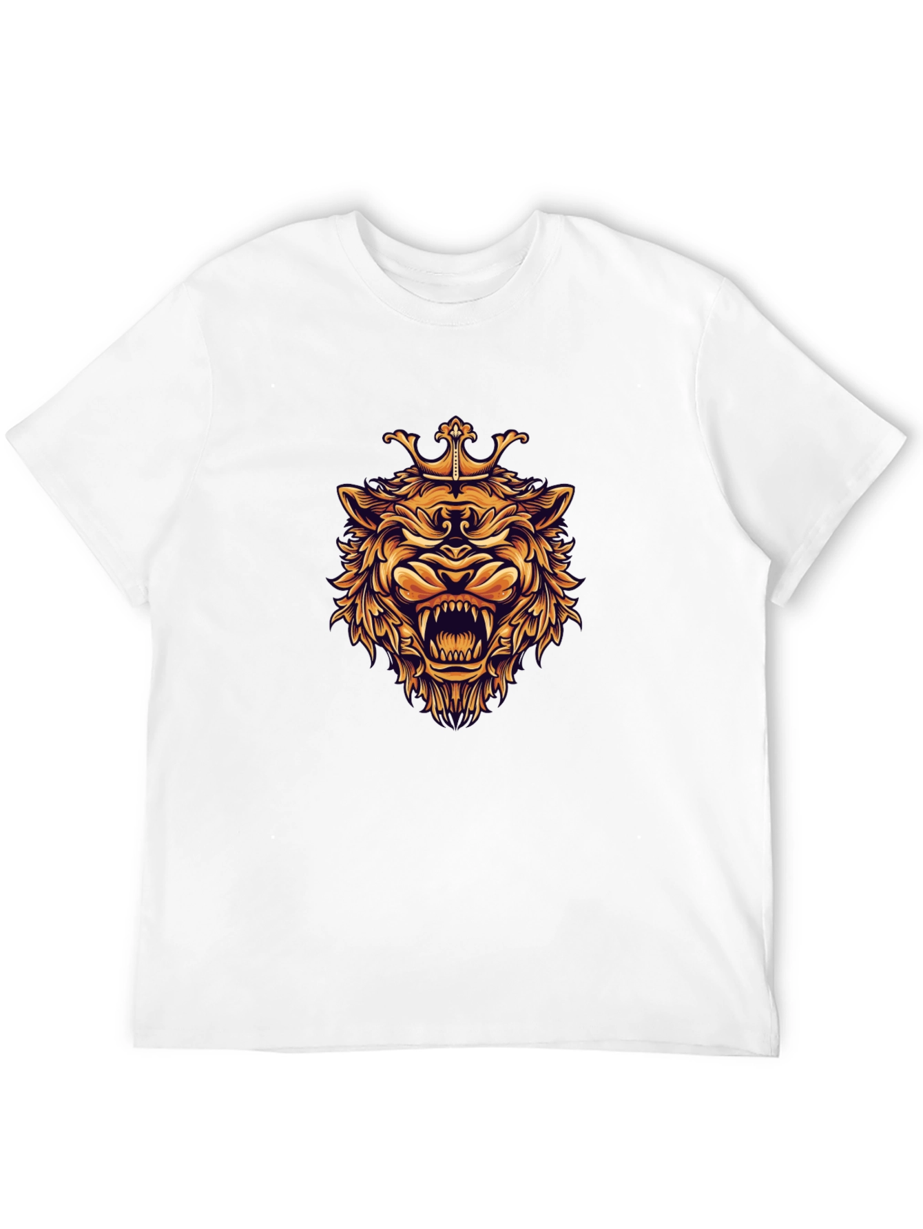 King Lion Graphic Black T-Shirt