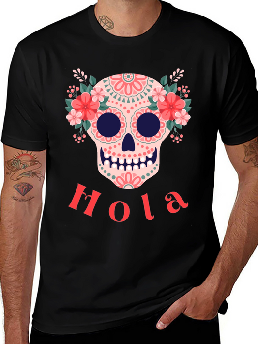 Hola Skull Tee - Day of the Dead