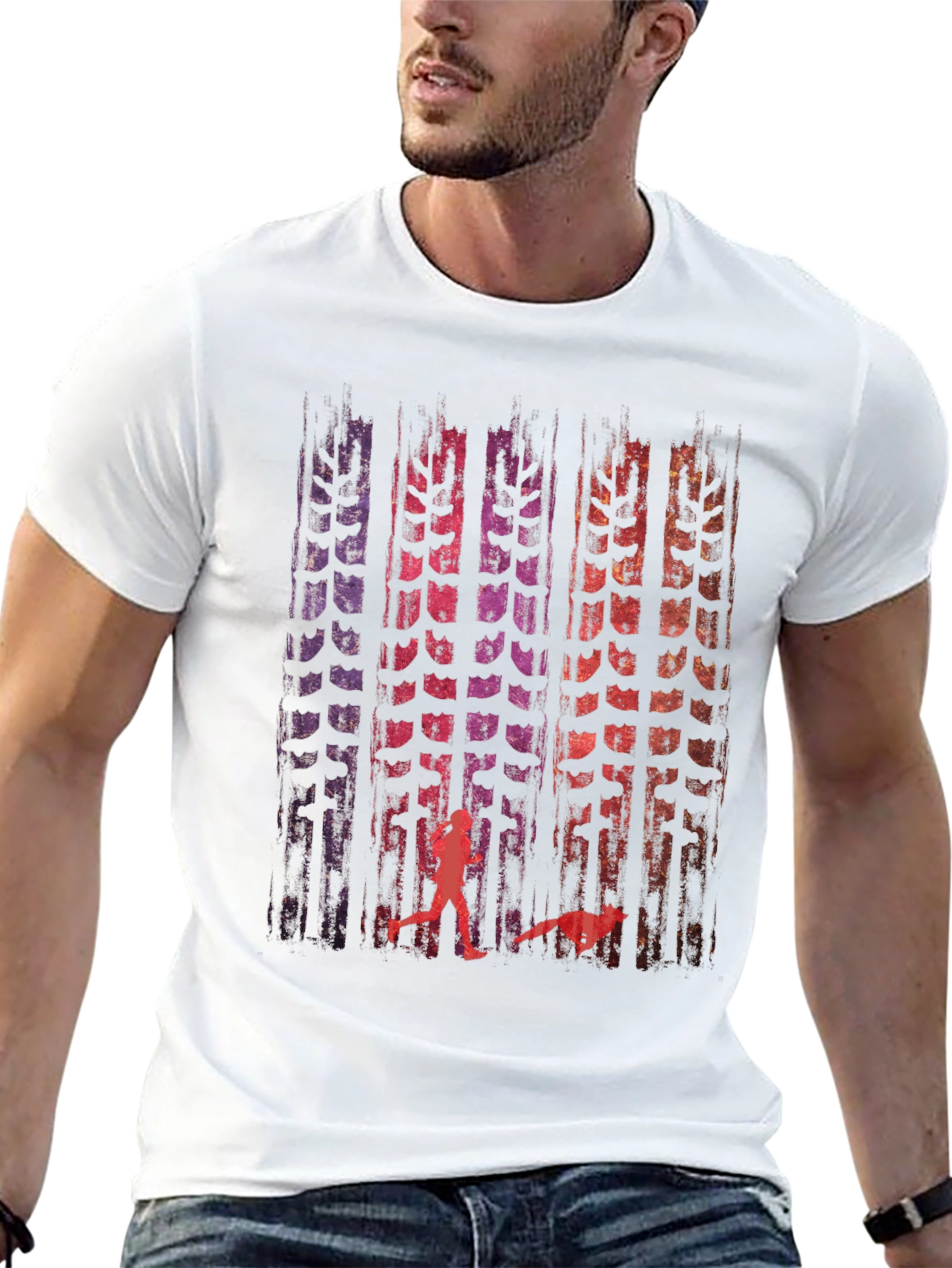 Runner & Wolf Graphic Print Tee