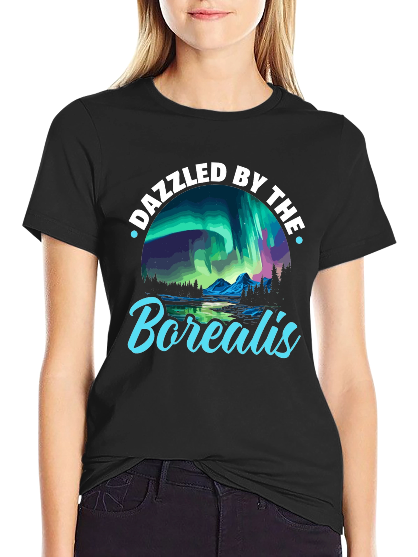 Dazzled by the Borealis Graphic Tee
