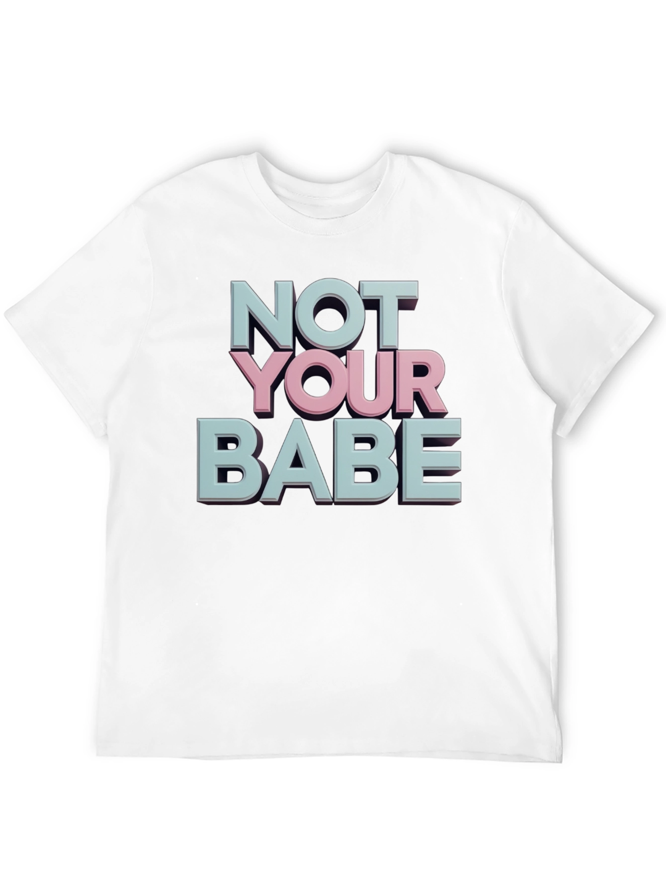 Not Your Babe Graphic Tee - Black Casual T-Shirt