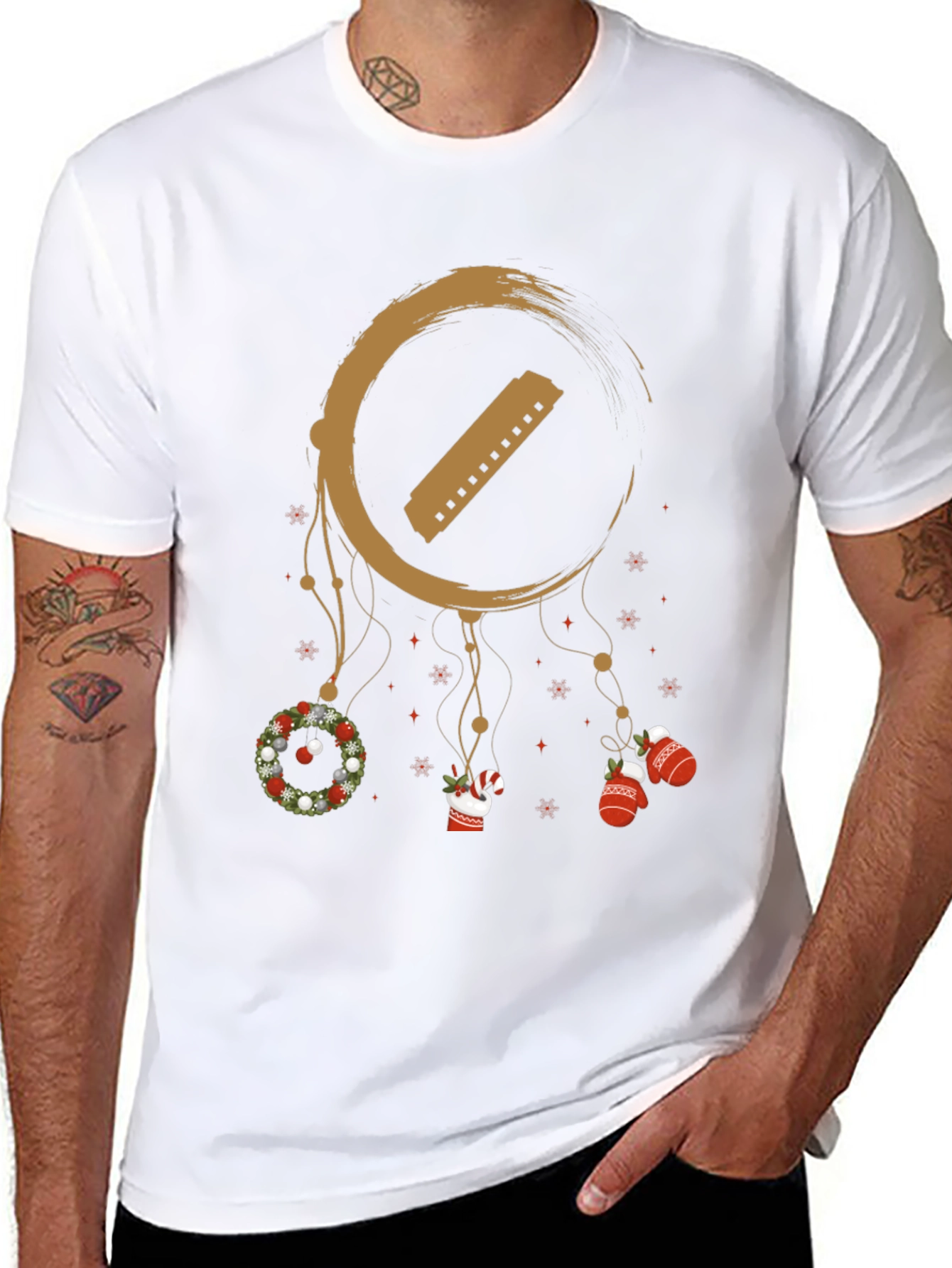 Festive Harmonica Dreamcatcher T-Shirt