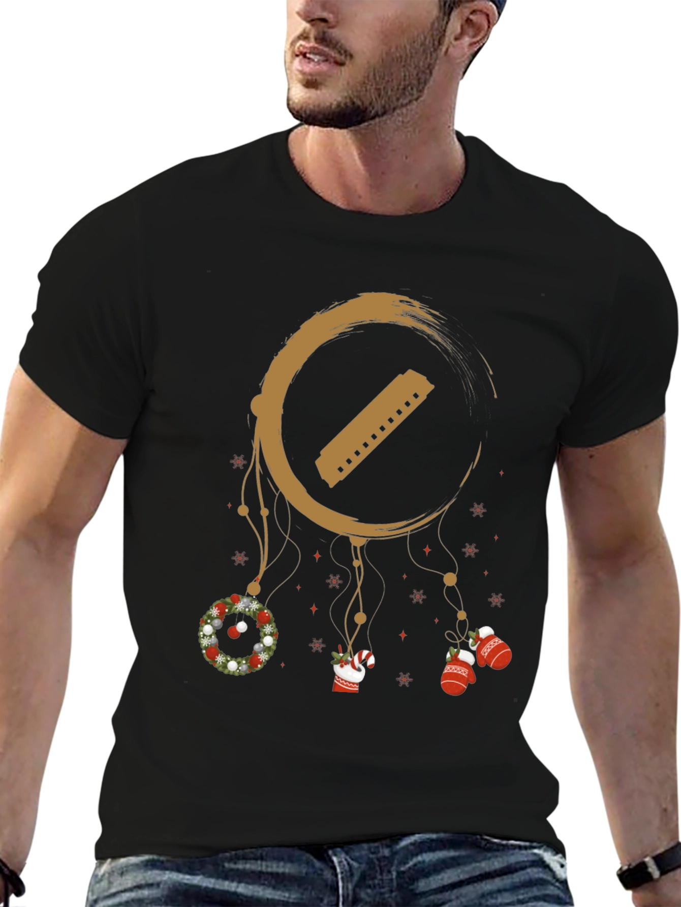 Festive Harmonica Dreamcatcher T-Shirt