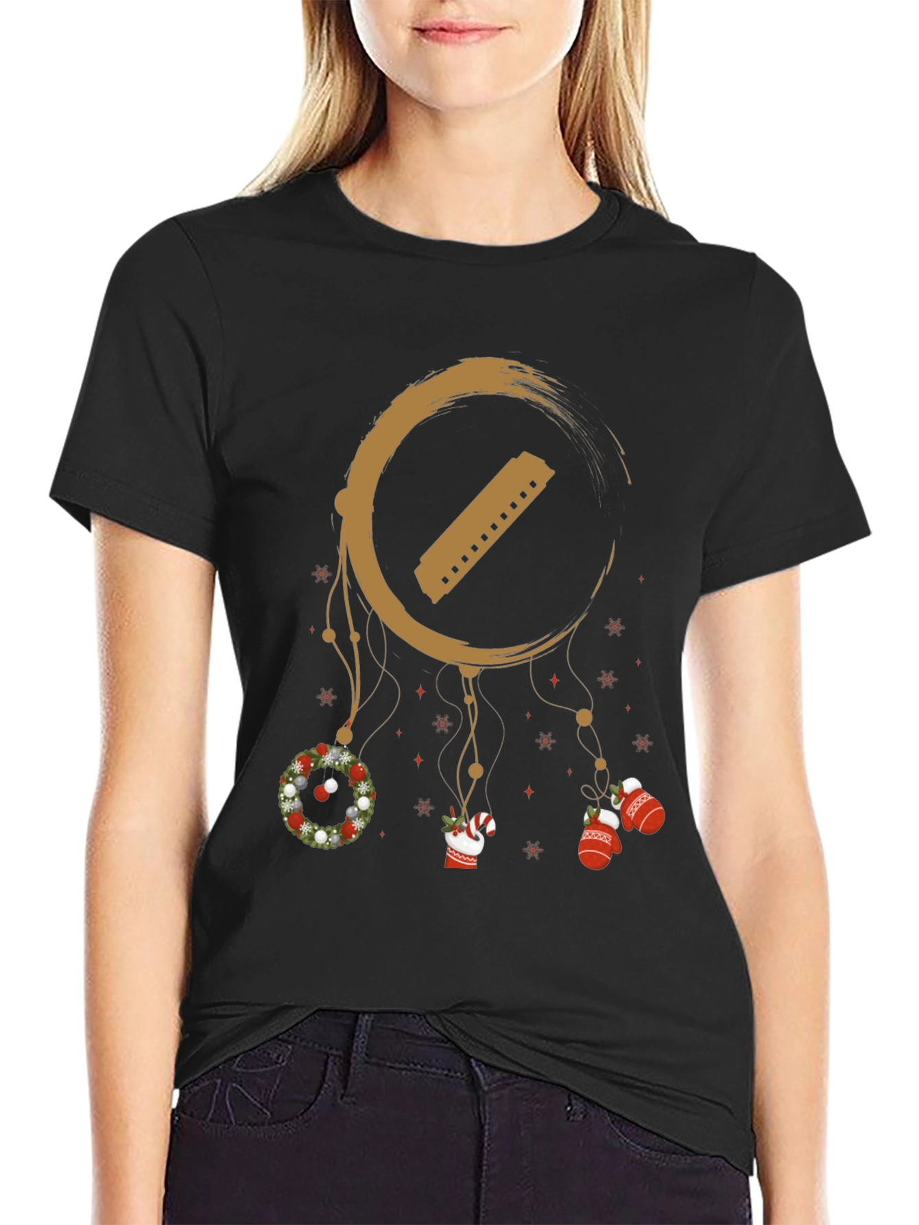 Festive Harmonica Dreamcatcher T-Shirt