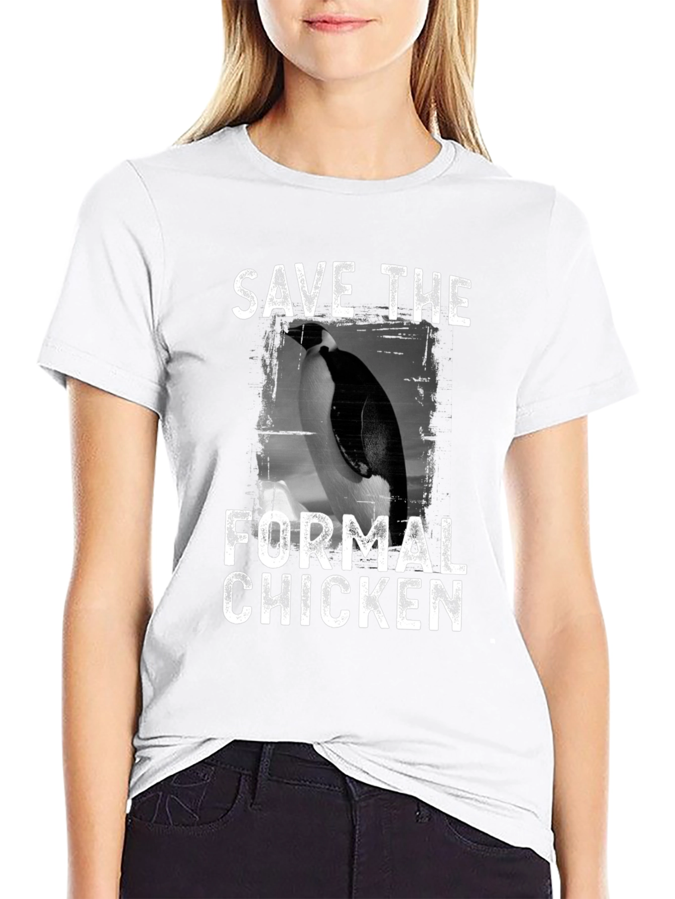 Save the Formal Chicken Graphic Tee