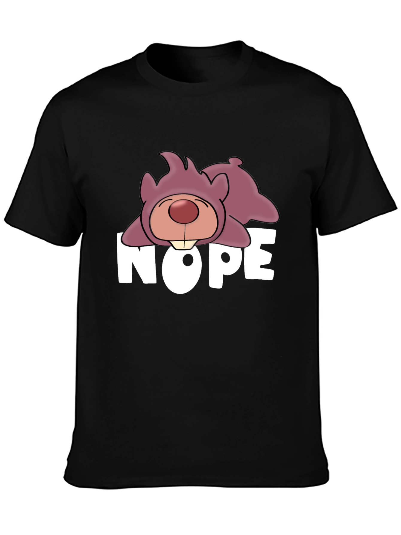 Nope Lazy Cartoon Bear T-Shirt