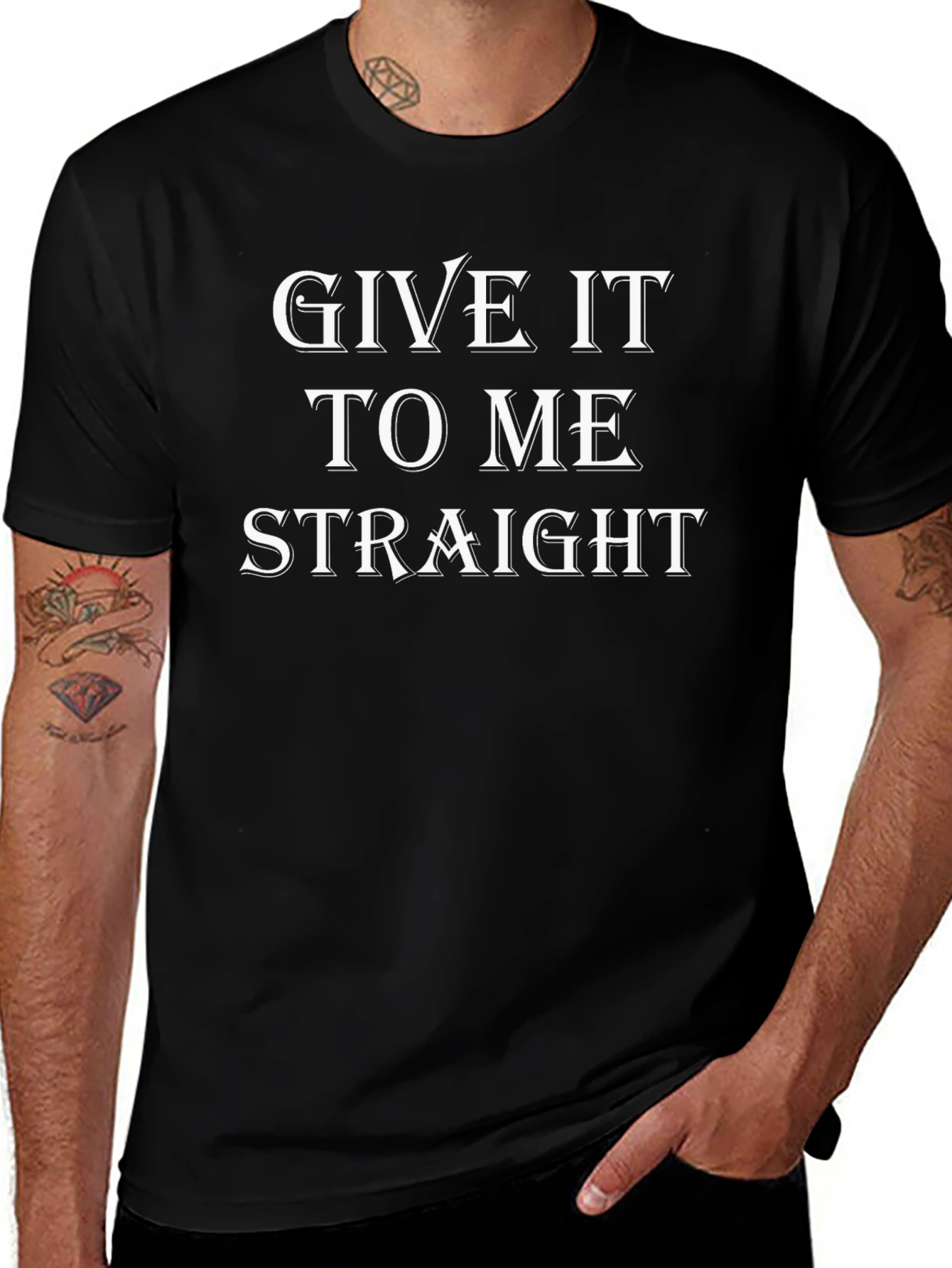 Give It To Me Straight Graphic Tee