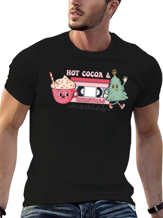 Hot Cocoa Christmas Movies T-Shirt