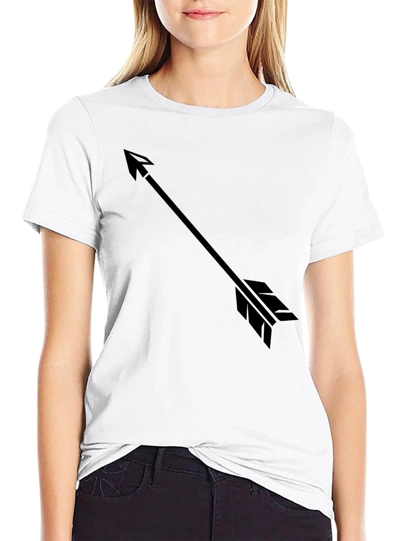 Mens Black Arrow Graphic T-Shirt
