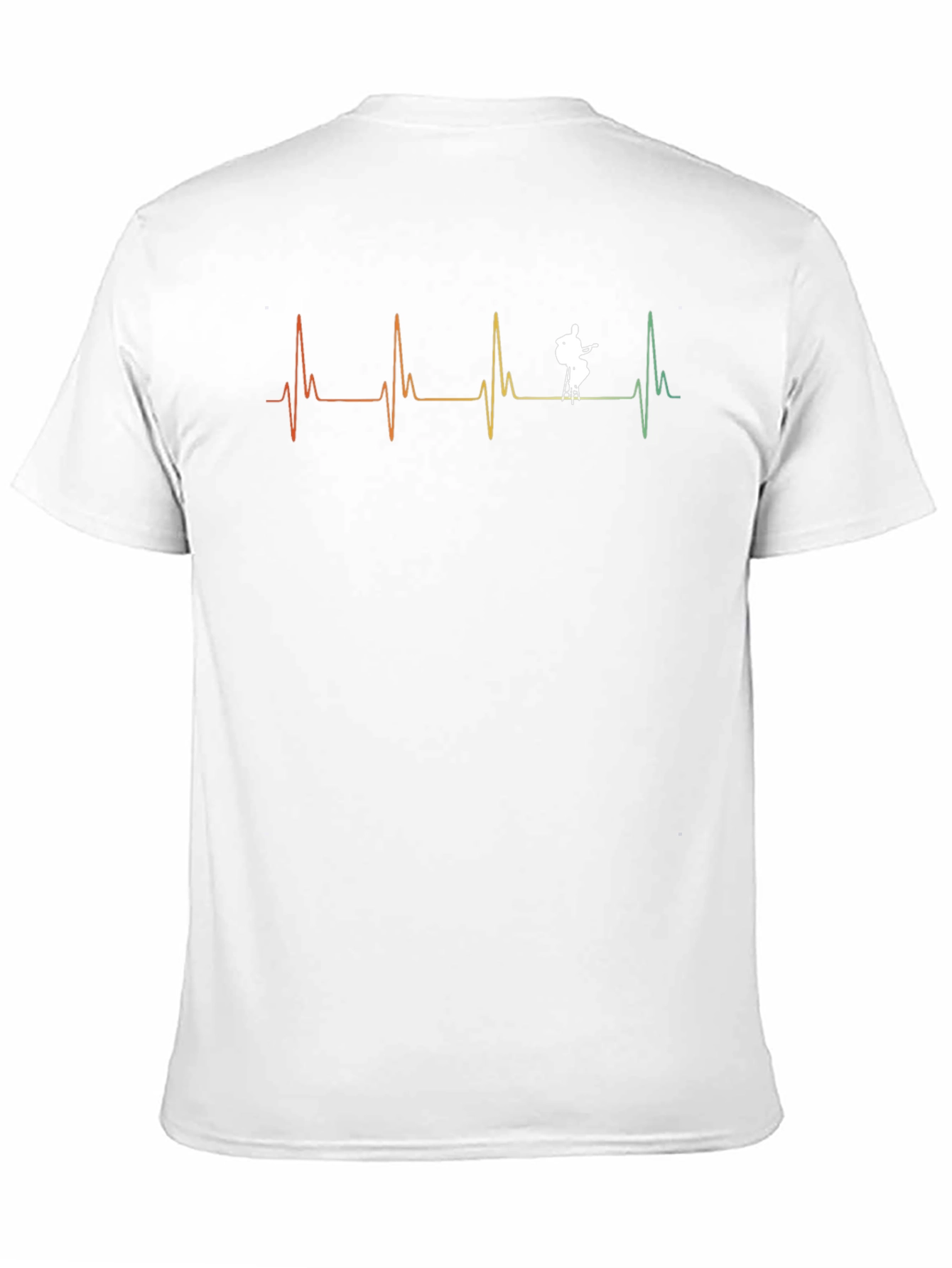 Musician Heartbeat Graphic Tee - Black Cotton T-Shirt