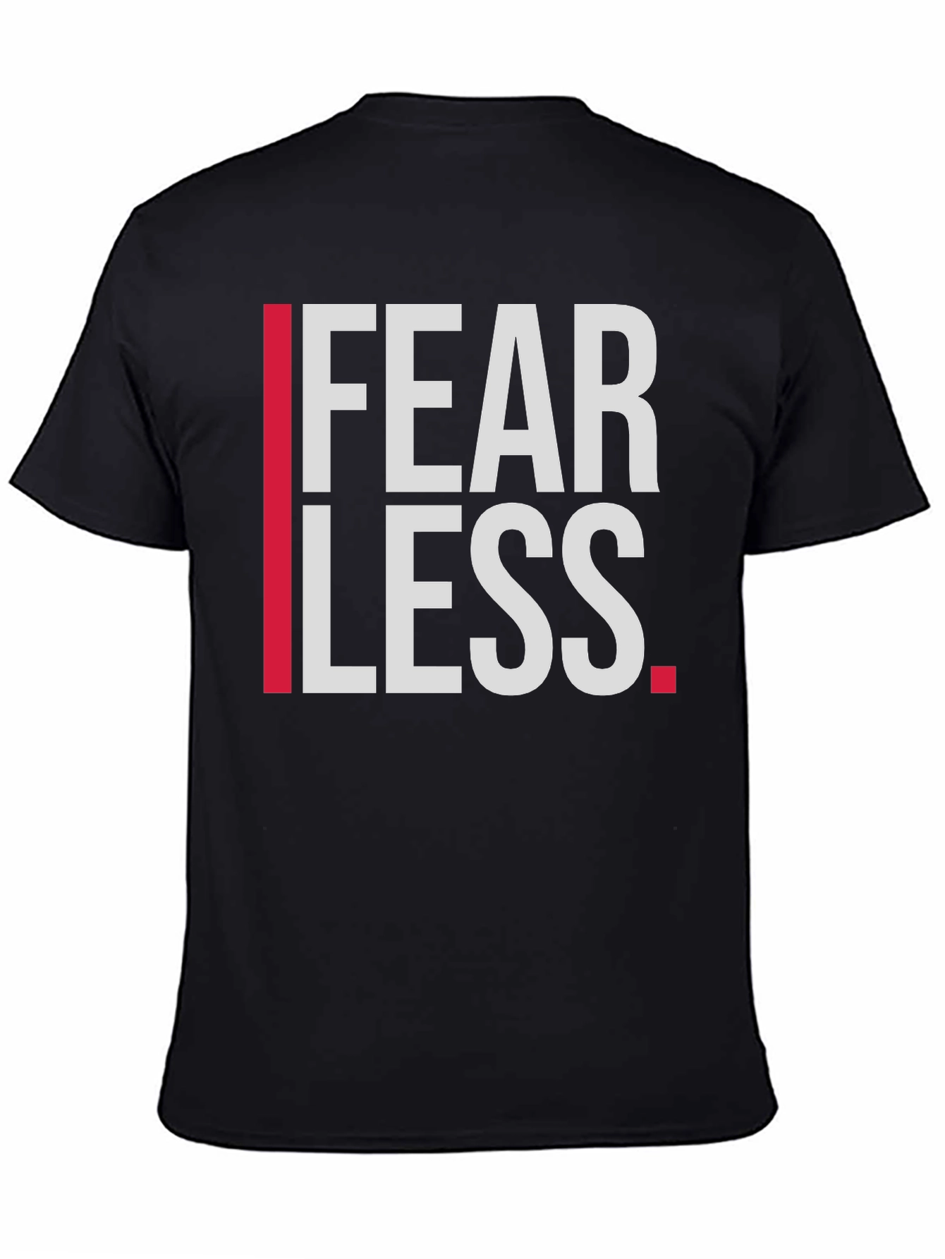 Fearless Graphic Print T-Shirt - Stylish Black Tee