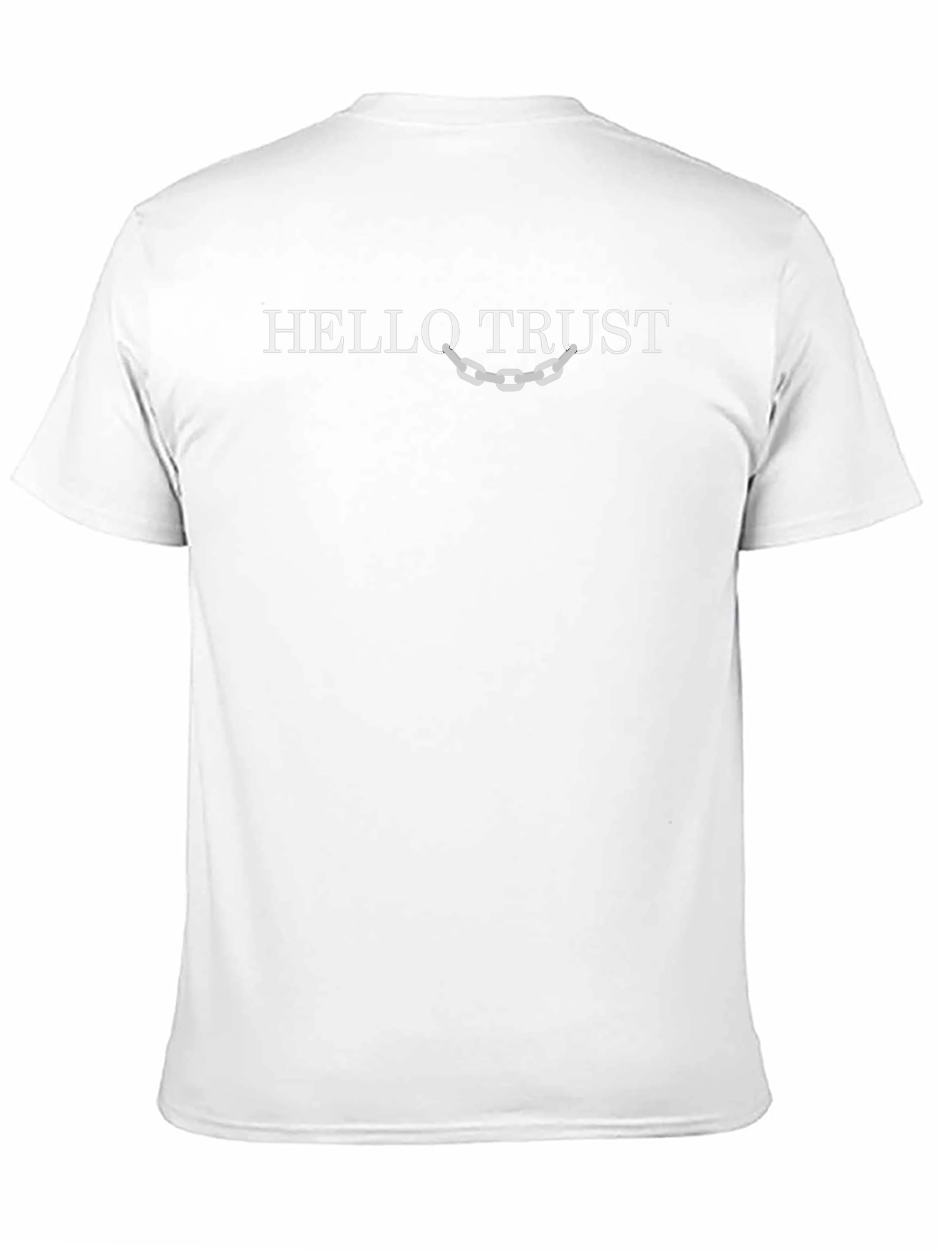 Hello Trust Graphic Tee - Black Cotton Casual T-Shirt