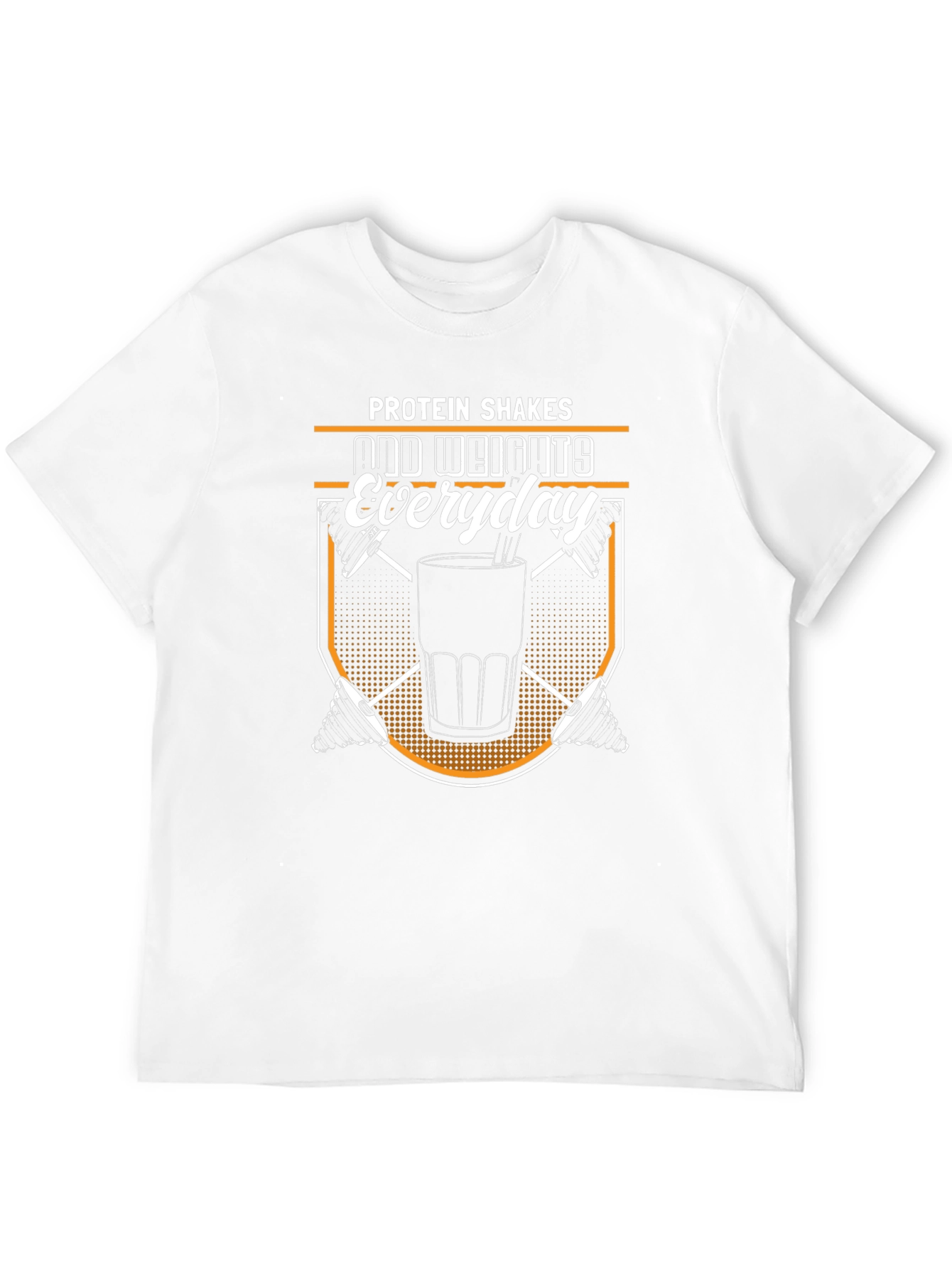 Protein Shakes and Weights Everyday Black T-Shirt