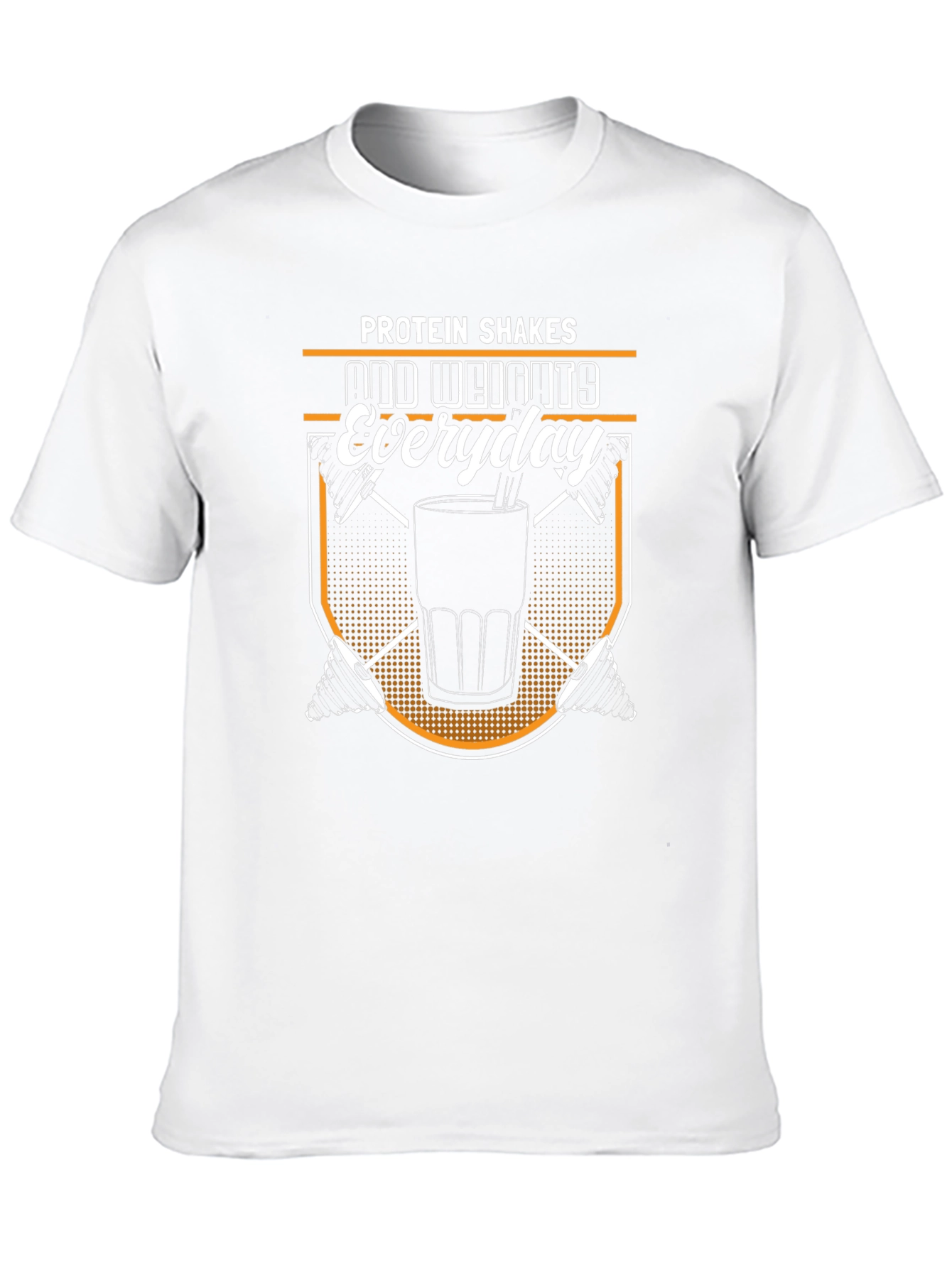 Protein Shakes and Weights Everyday Black T-Shirt