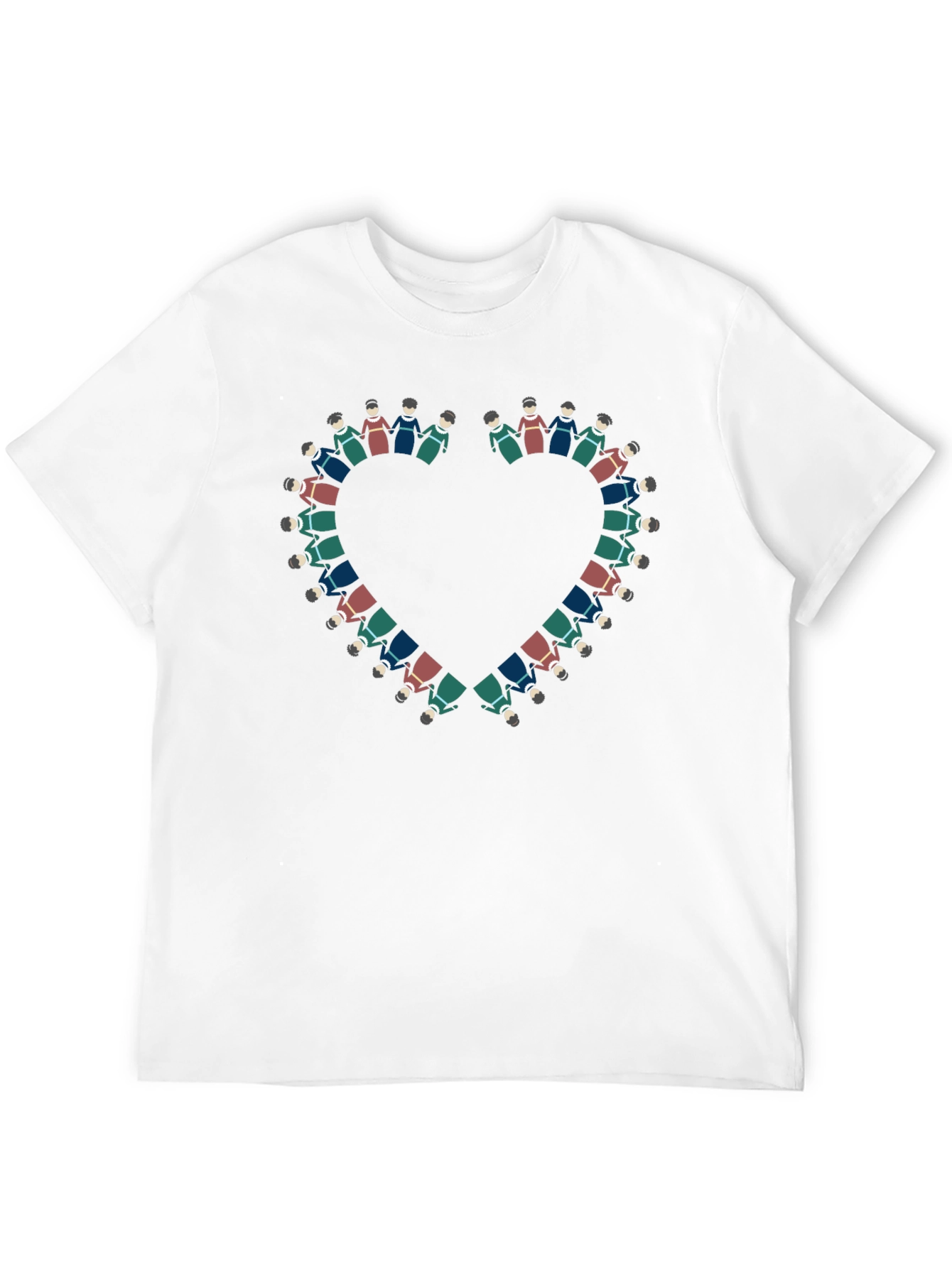 Heart of People T-Shirt - Black Cotton