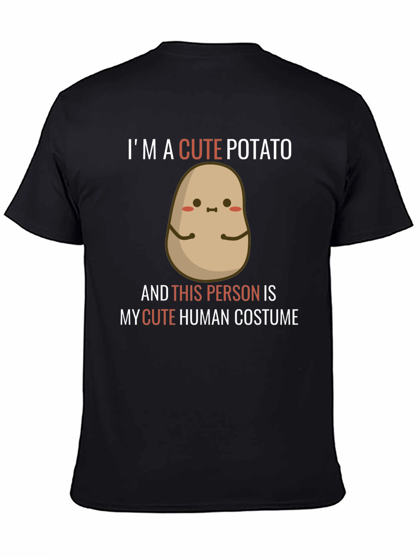 Cute Potato Graphic Tee - Novelty Humor T-Shirt