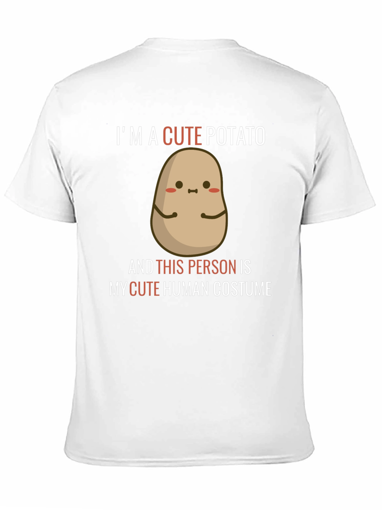 Cute Potato Graphic Tee - Novelty Humor T-Shirt