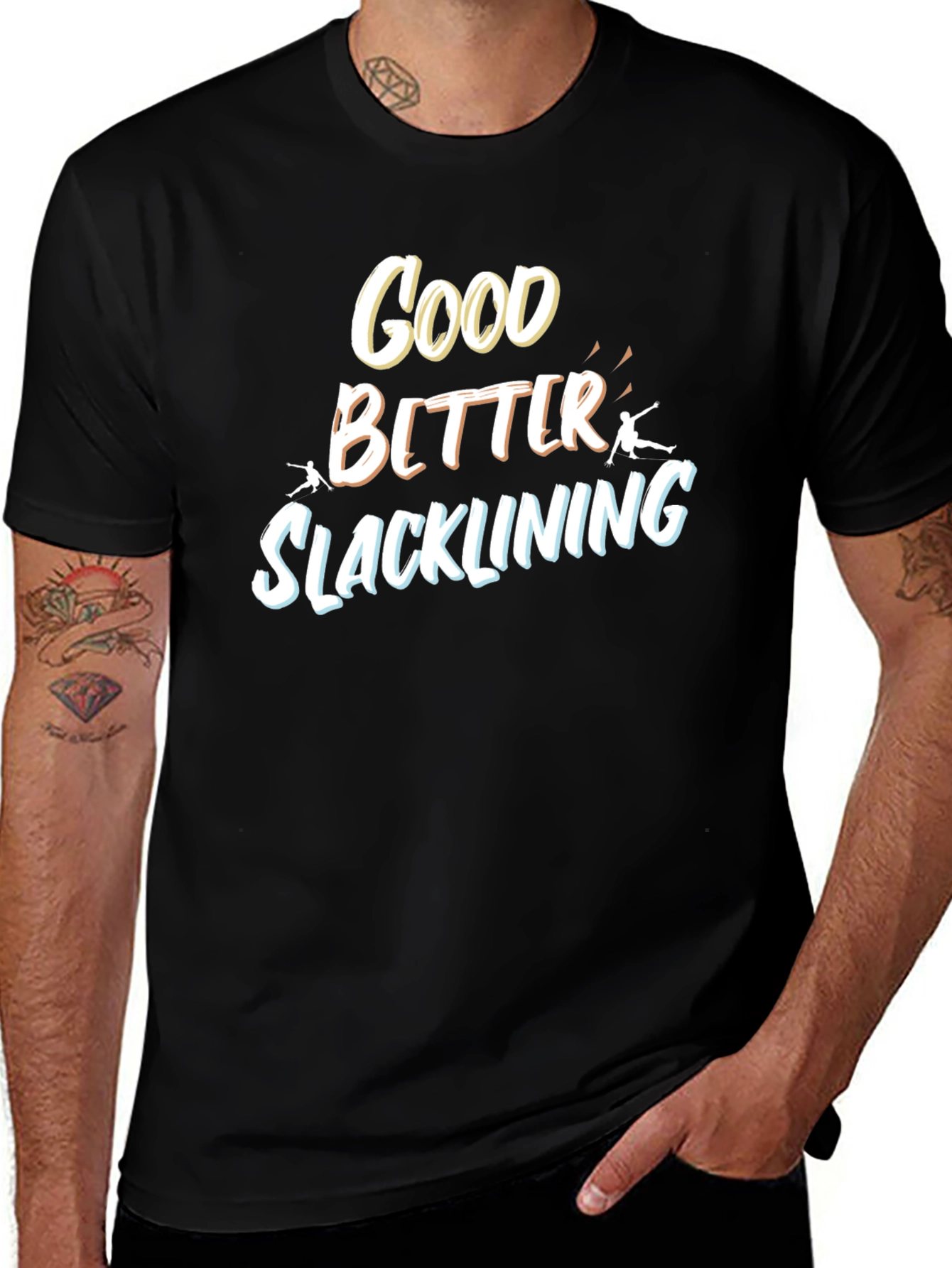 Good Better Slacklining T-Shirt - Black