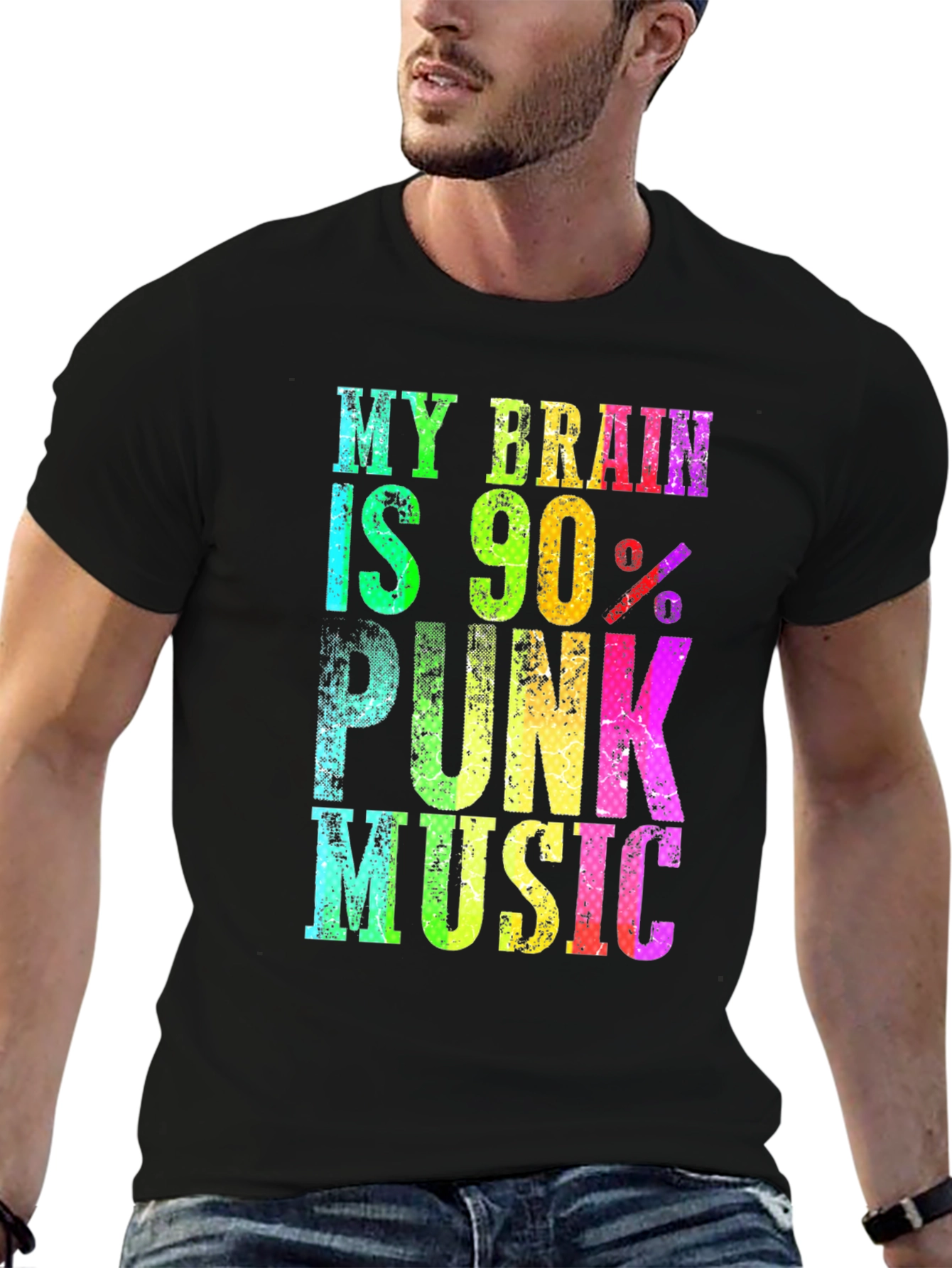 My Brain Is 90% Punk Music Graphic Tee