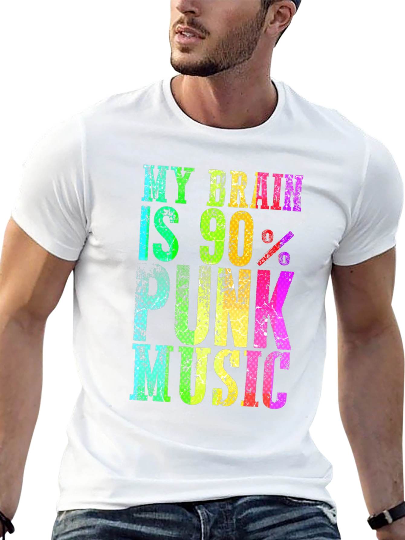 My Brain Is 90% Punk Music Graphic Tee
