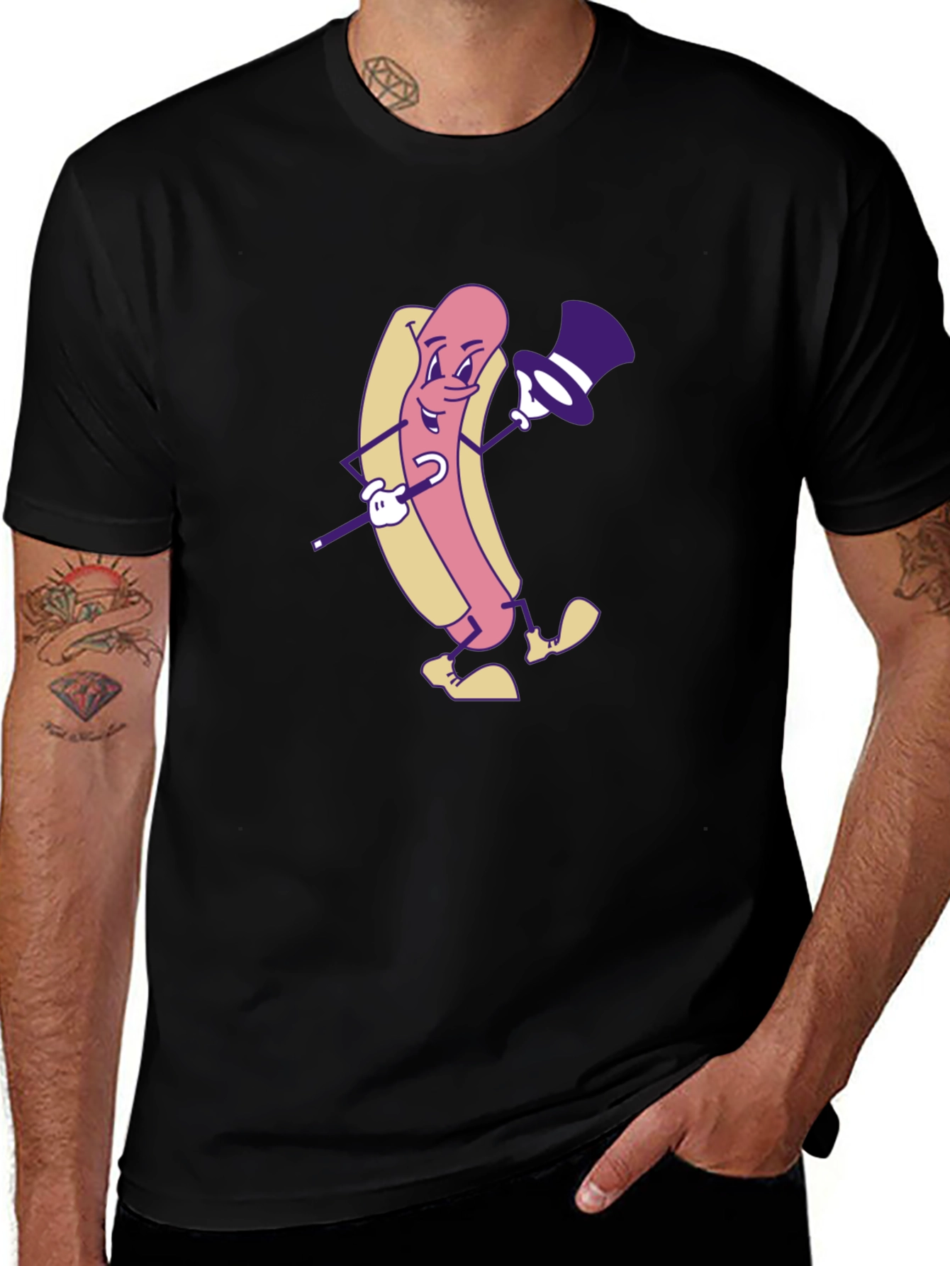 Hot Dog Magician Graphic T-Shirt