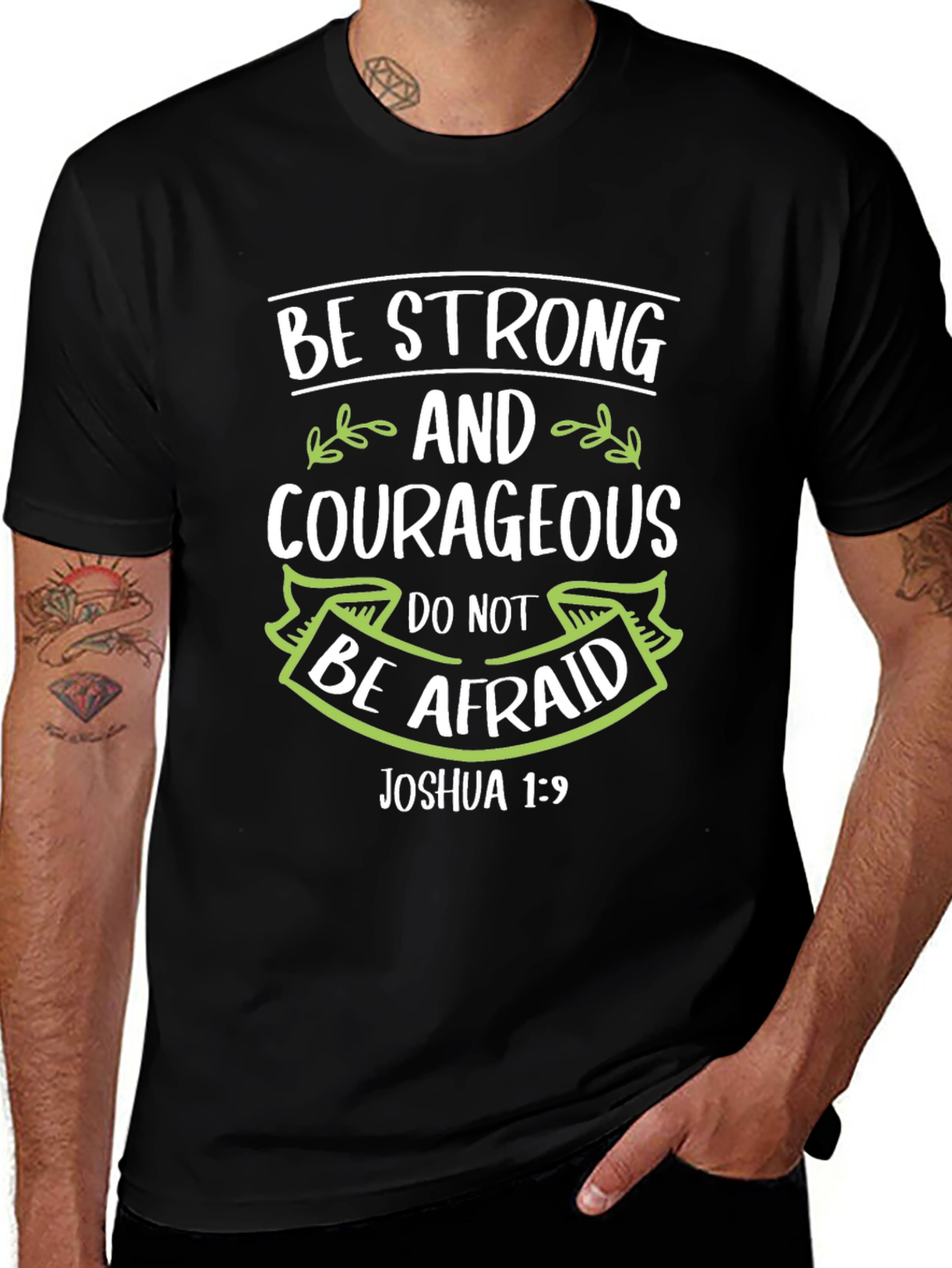 Be Strong & Courageous Christian T-Shirt