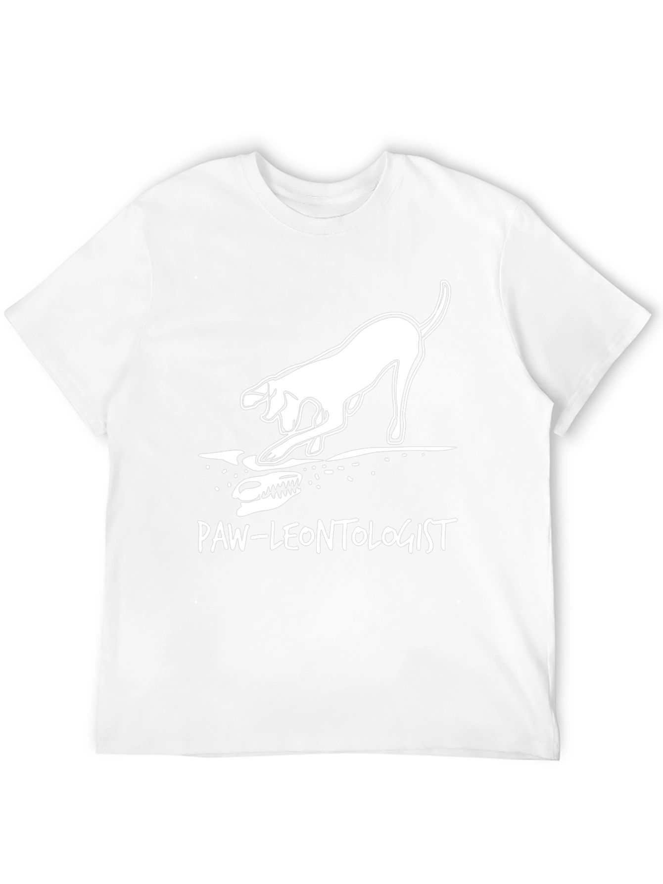 Paw-leontology T-Shirt: Dog Digging Dinosaur Bones