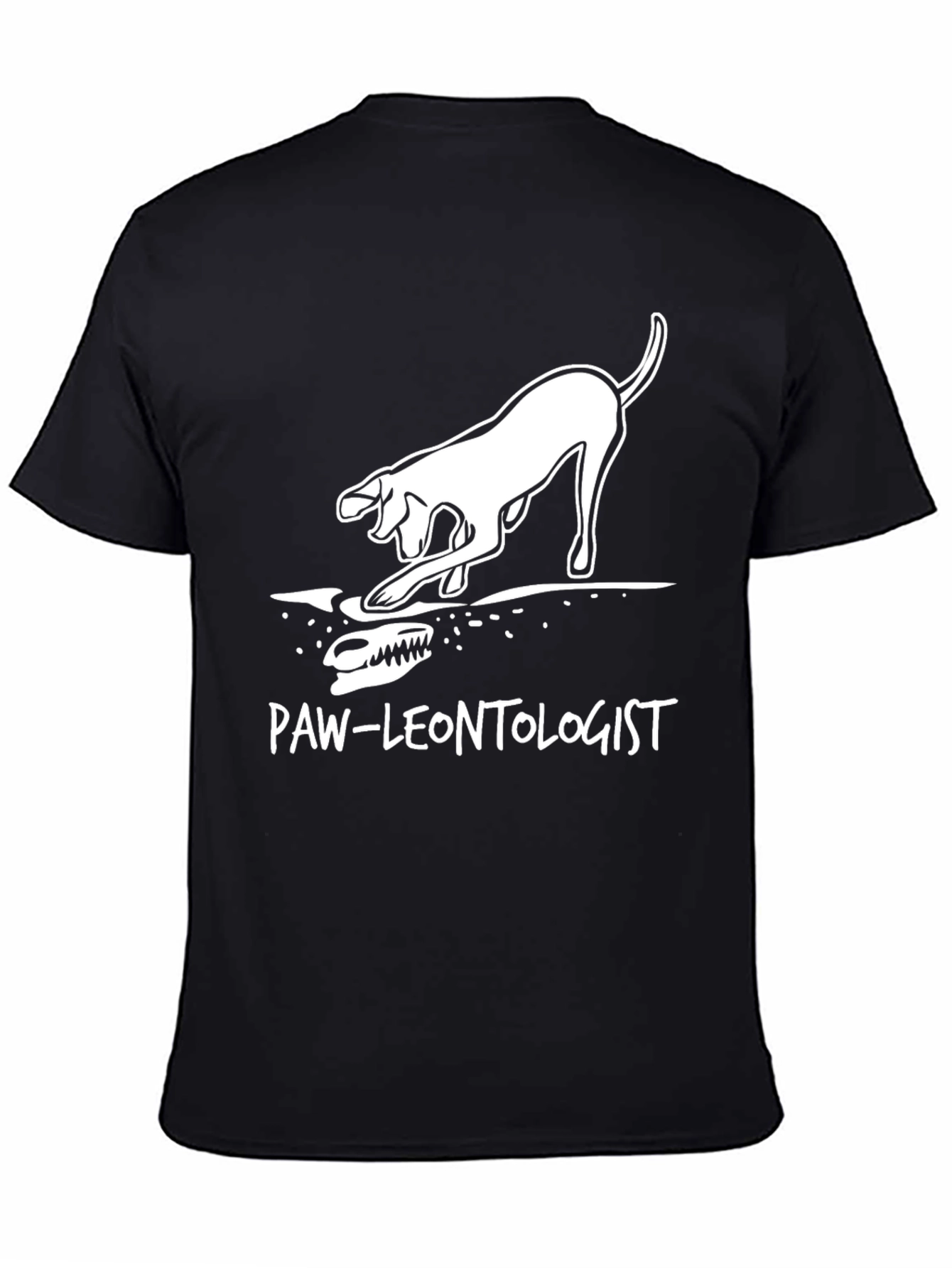Paw-leontology T-Shirt: Dog Digging Dinosaur Bones
